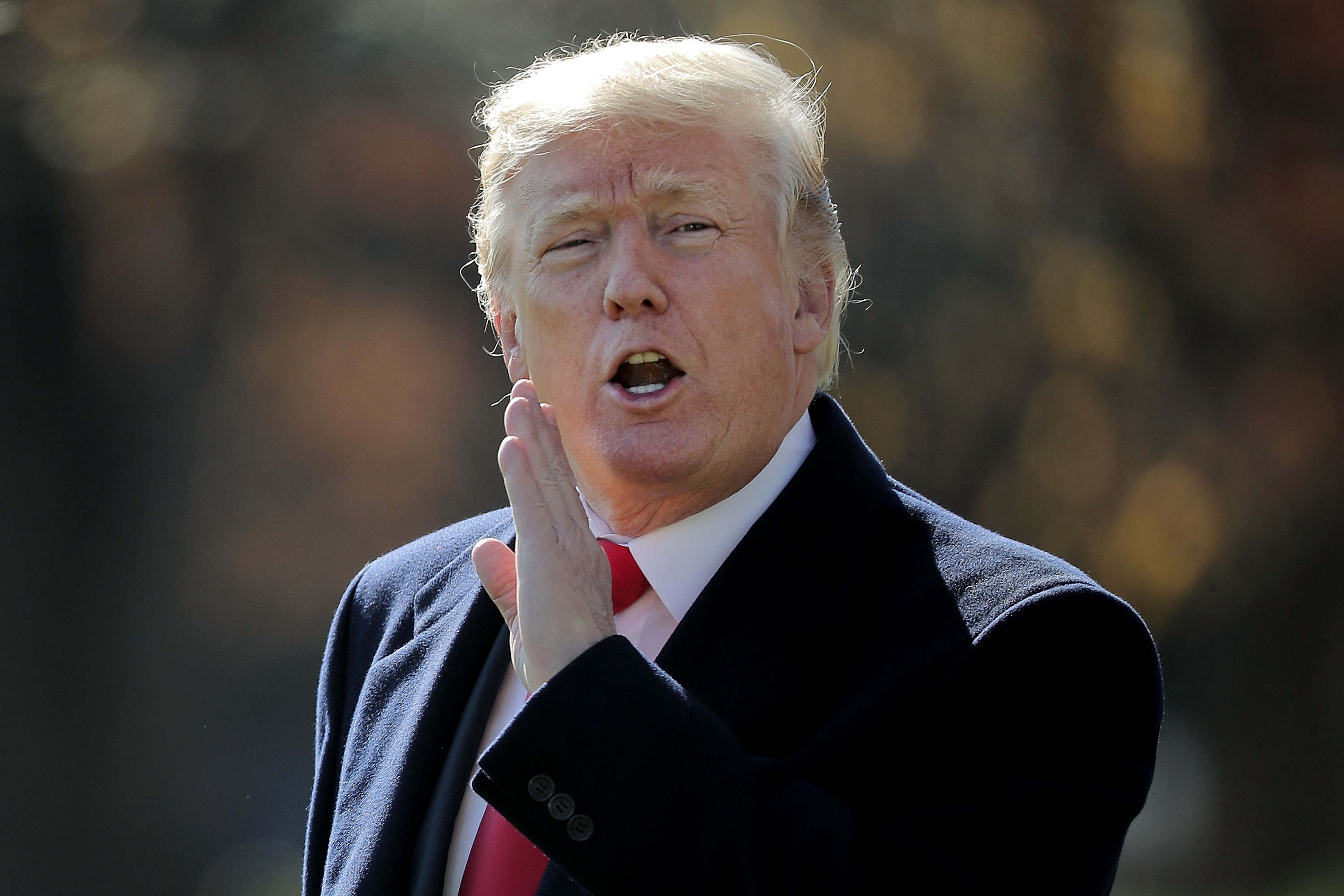 President Trump Departs White House En Route To St. Charles, Missouri