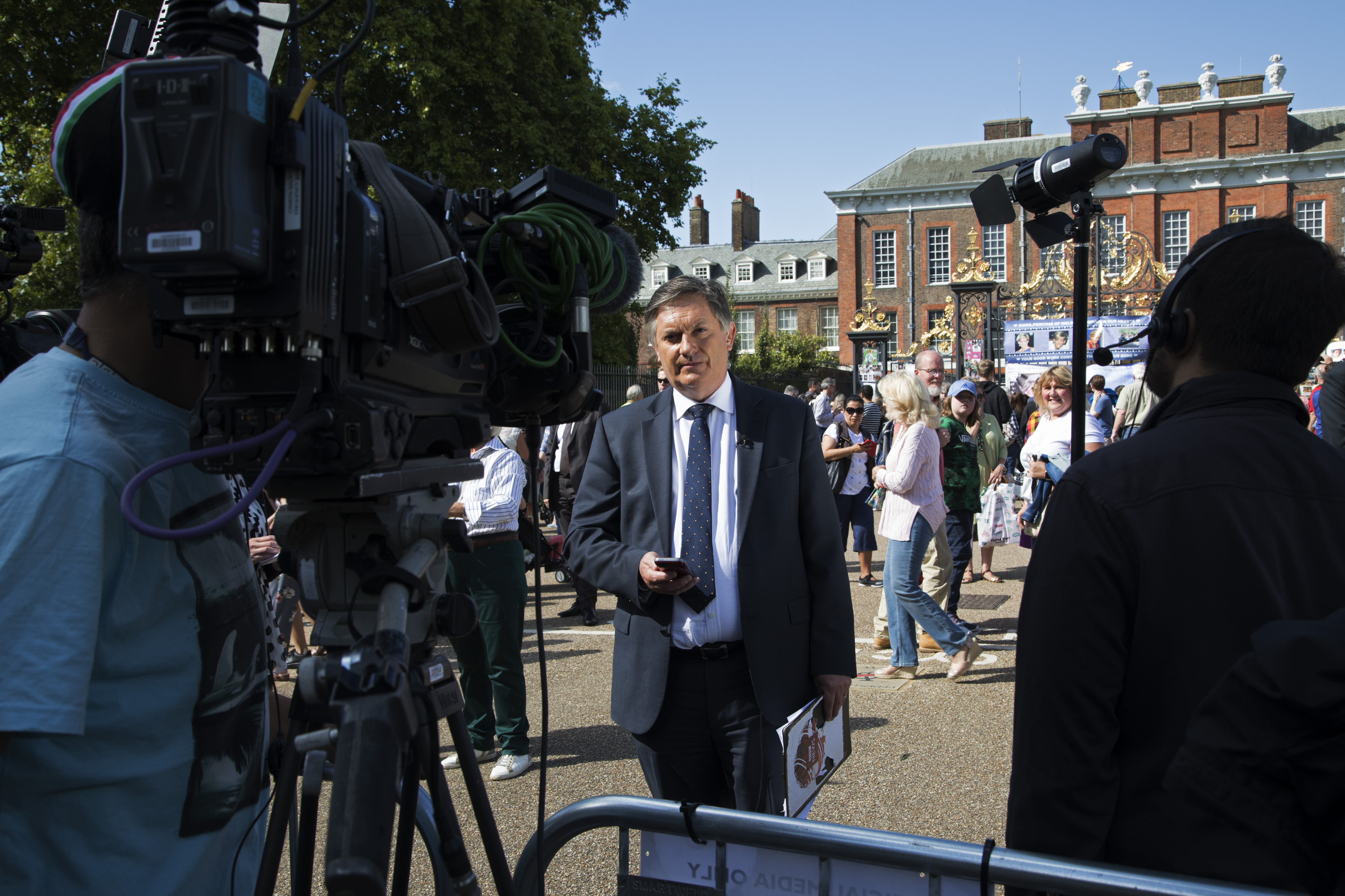 BBC Simon McCoy at work