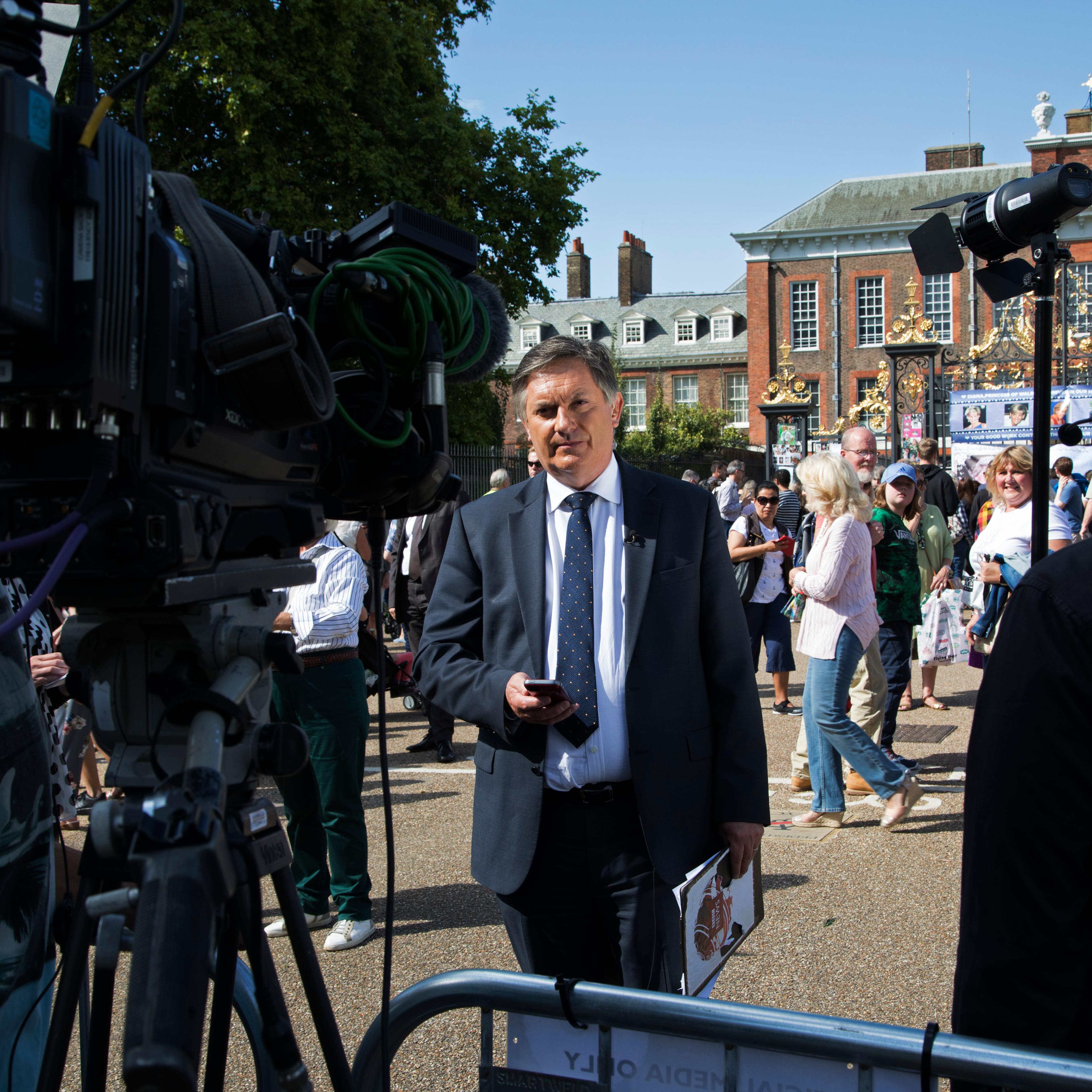 BBC Simon McCoy at work