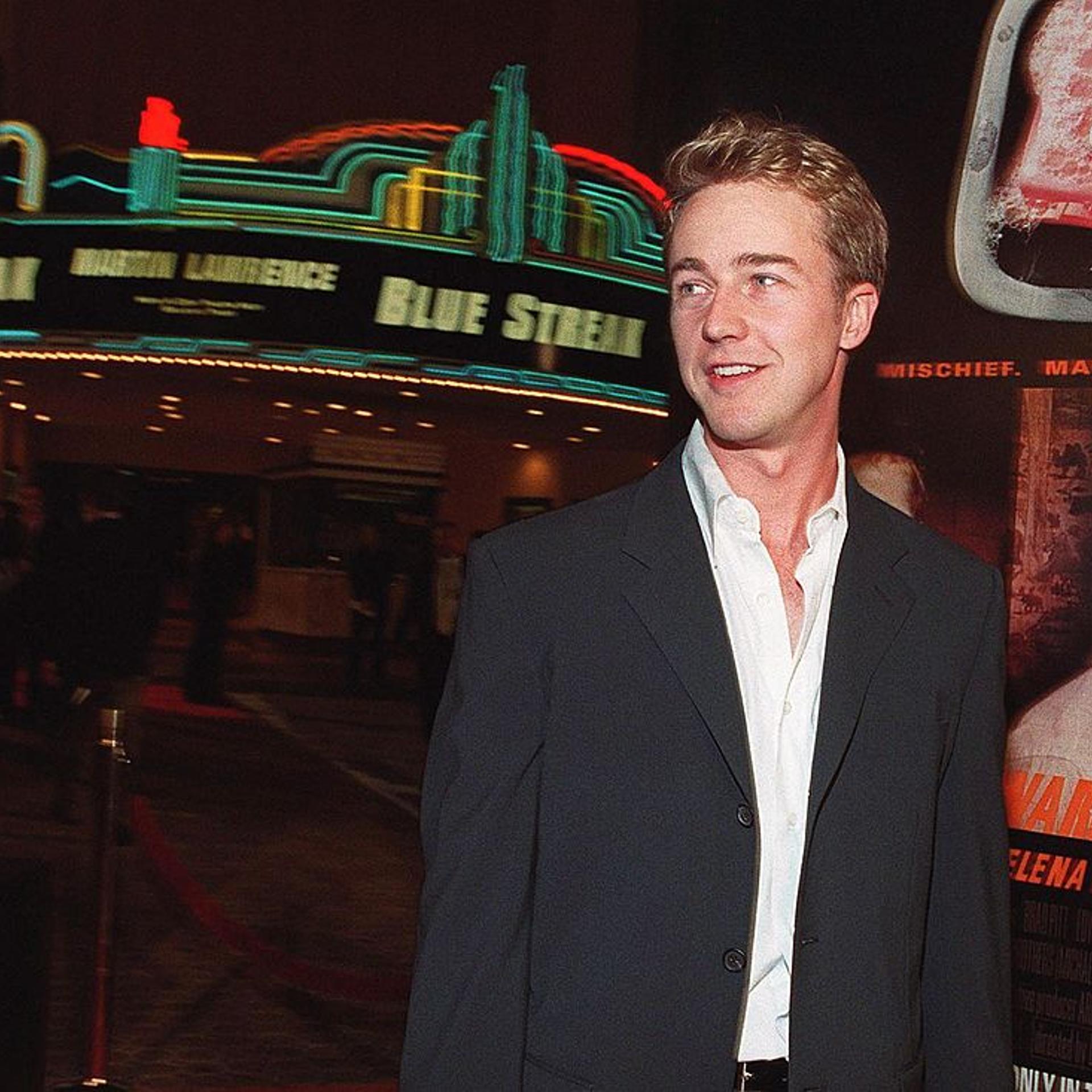 US actor Edward Norton arrives at the premiere of