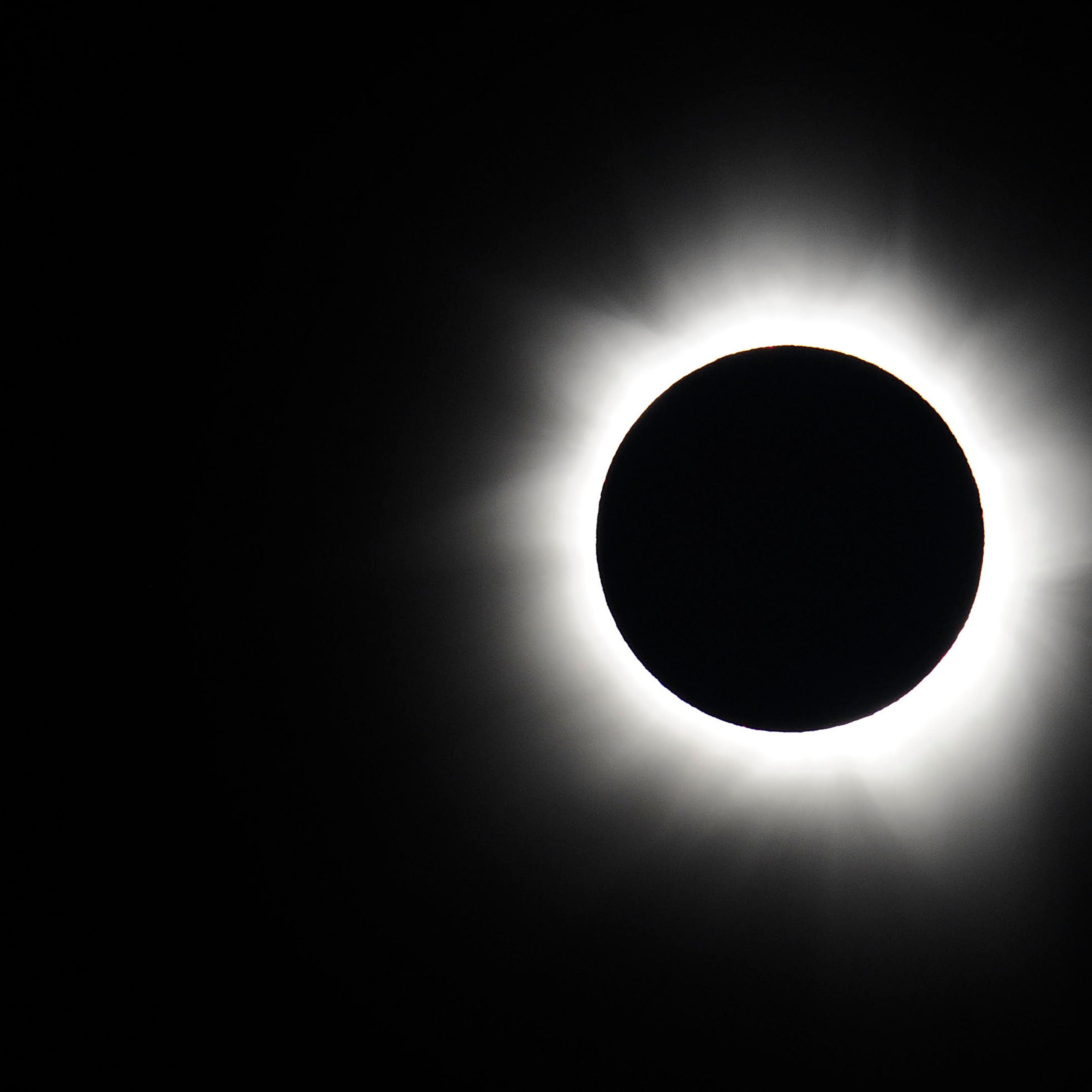 Totality is seen during the solar eclipse on Nov. 14, 2012 in Palm Cove, Australia.