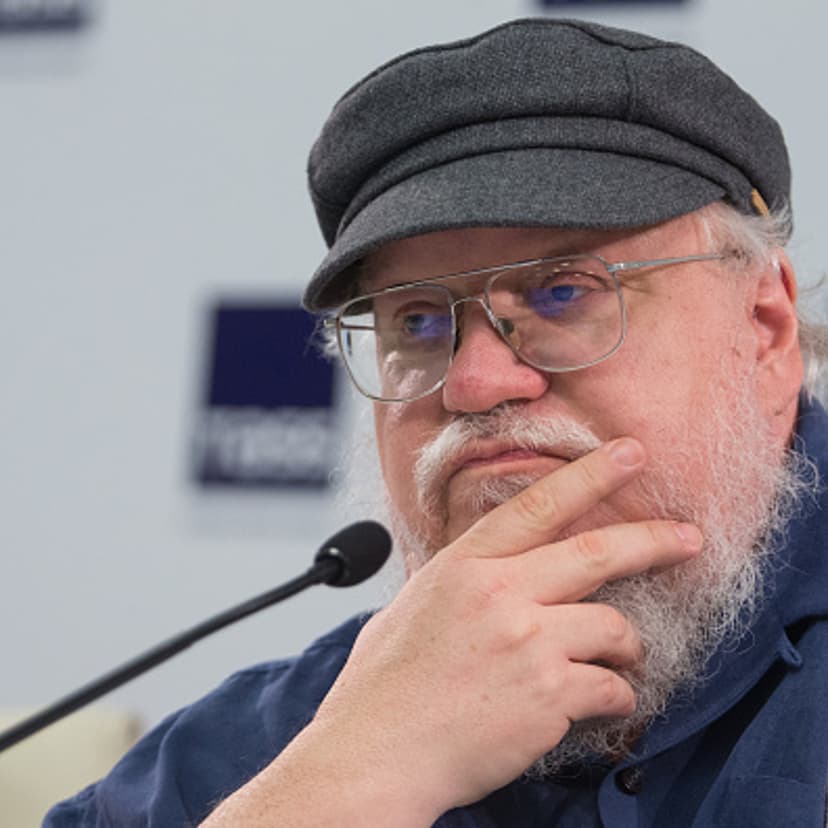 Writer And Screenwriter George R. R. Martin At Press Conference In St. Petersburg