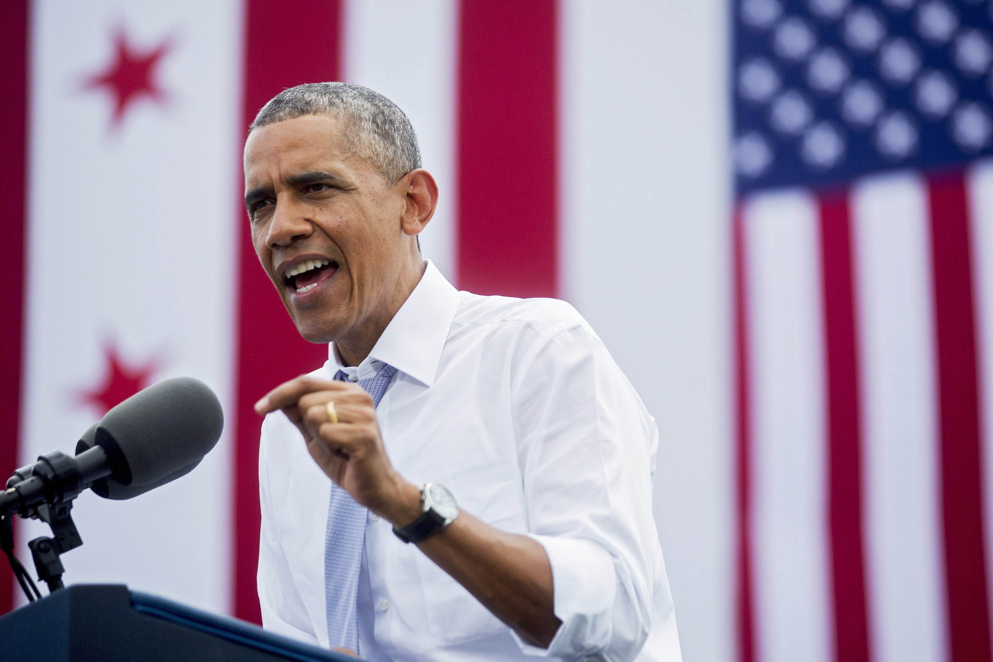 Obama Speaks on Highway Trust Fund in Georgetown