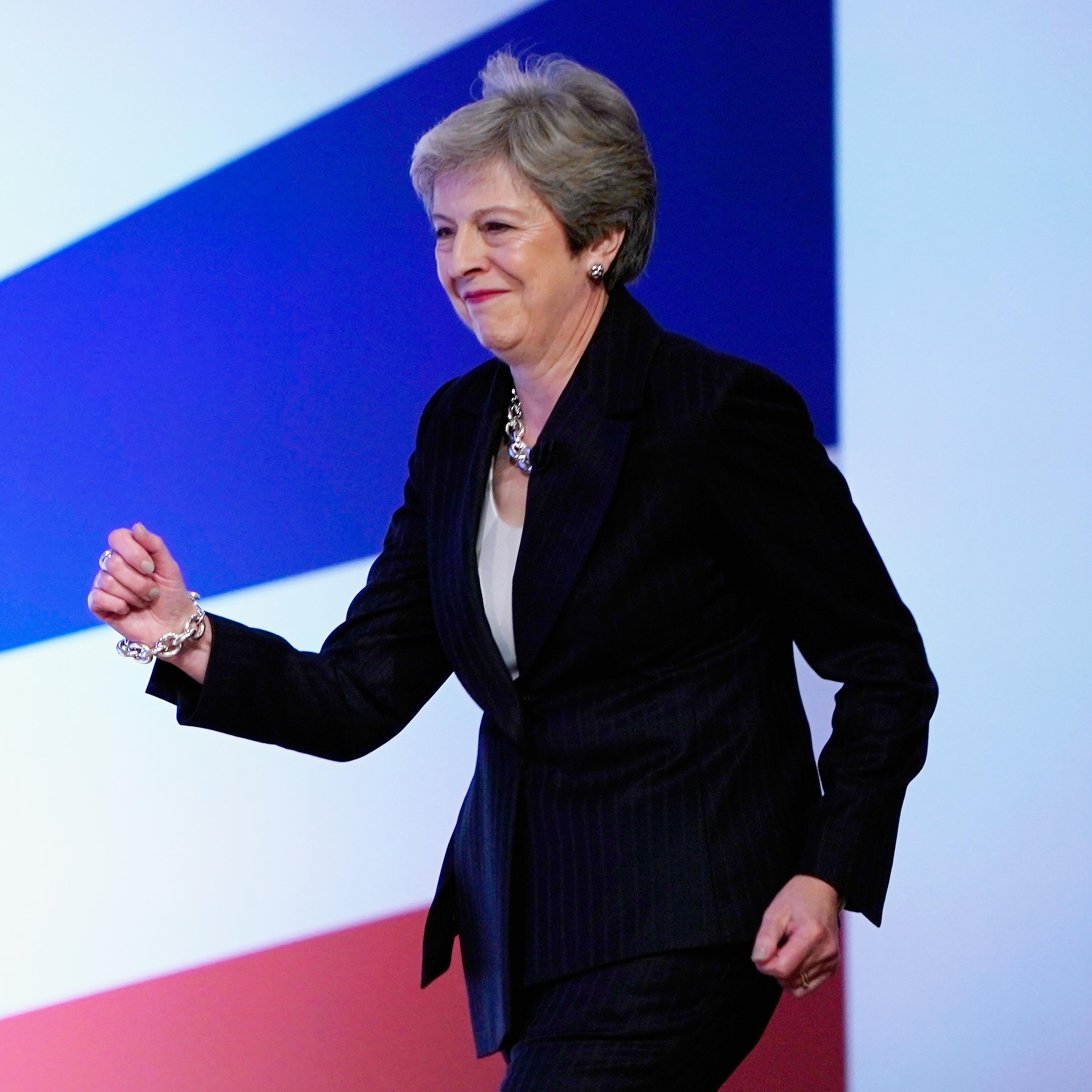 Conservative Party Leader Speaks To Conference On Day Four