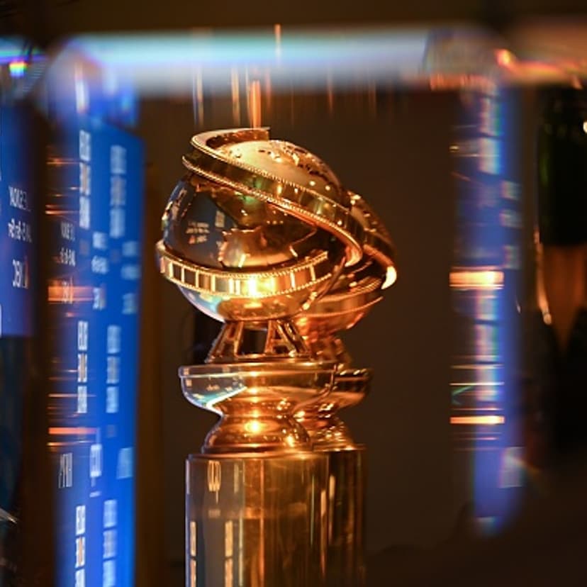 Golden Globe trophies are set by the stage ahead of the 77th Annual Golden Globe Awards nominations announcement at the Beverly Hilton hotel in Beverly Hills on December 9, 2019. (Photo by Robyn BECK / AFP) (Photo by ROBYN BECK/AFP via Getty Images)