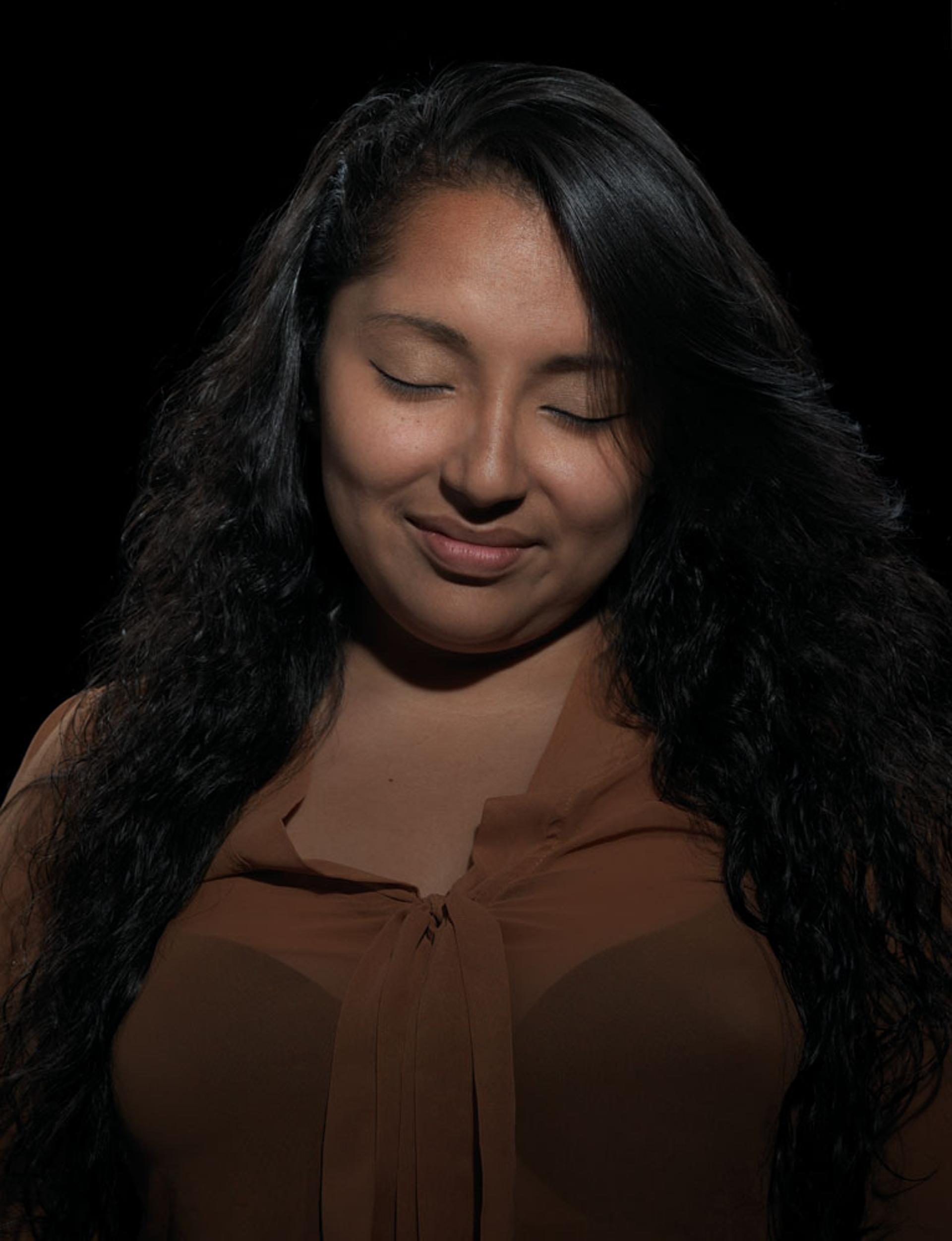 Lucia Allain, Peru. "I'm an undocumented immigrant. I was born in Peru, and I want to be a journalist."
