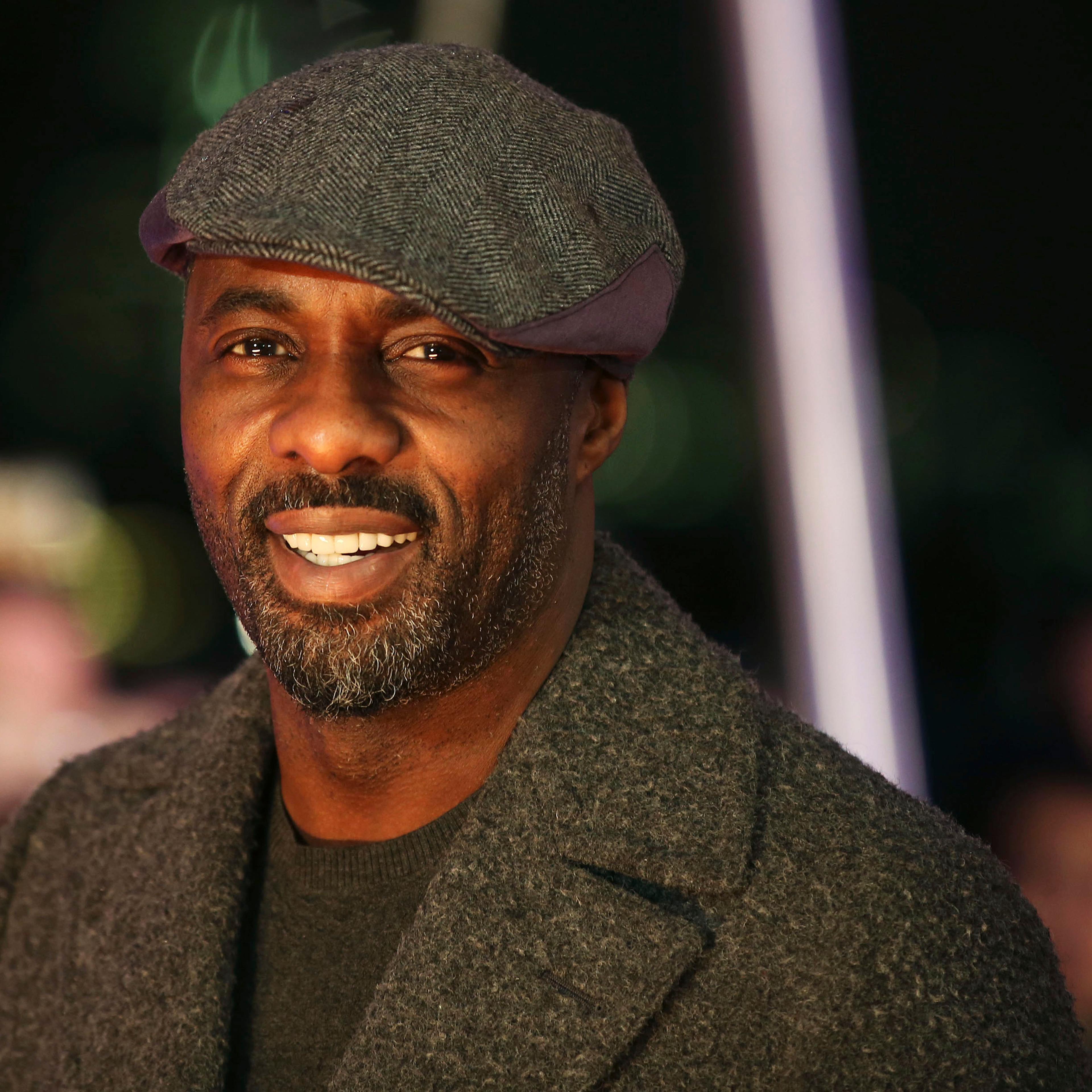 Cast member Idris Elba arrives for the world premiere of the movie 'The Gunman' in London on Feb. 16, 2015.
