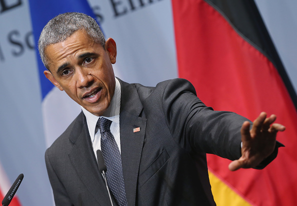 U.S. President Barack Obama speaks to the media at the conclusion of the summit of G7 nations at Schloss Elmau on June 8, 2015 near Garmisch-Partenkirchen, Germany.