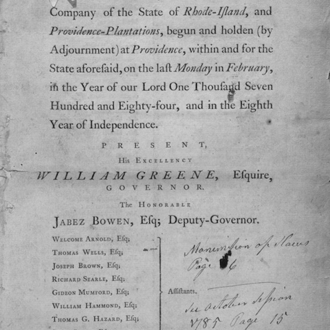 Act For Abolition Of Slavery