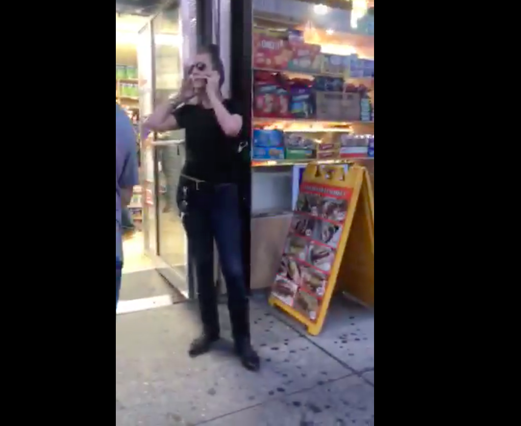 Cellphone footage of Teresa Klein allegedly calling the police on 9-year-old Jeremiah Harvey. 