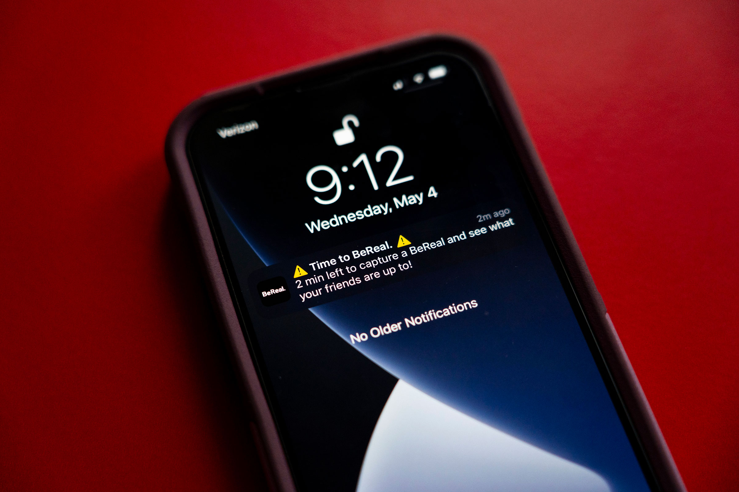 The BeReal app in Brooklyn, May 4, 2022. (Calla Kessler/The New York Times)