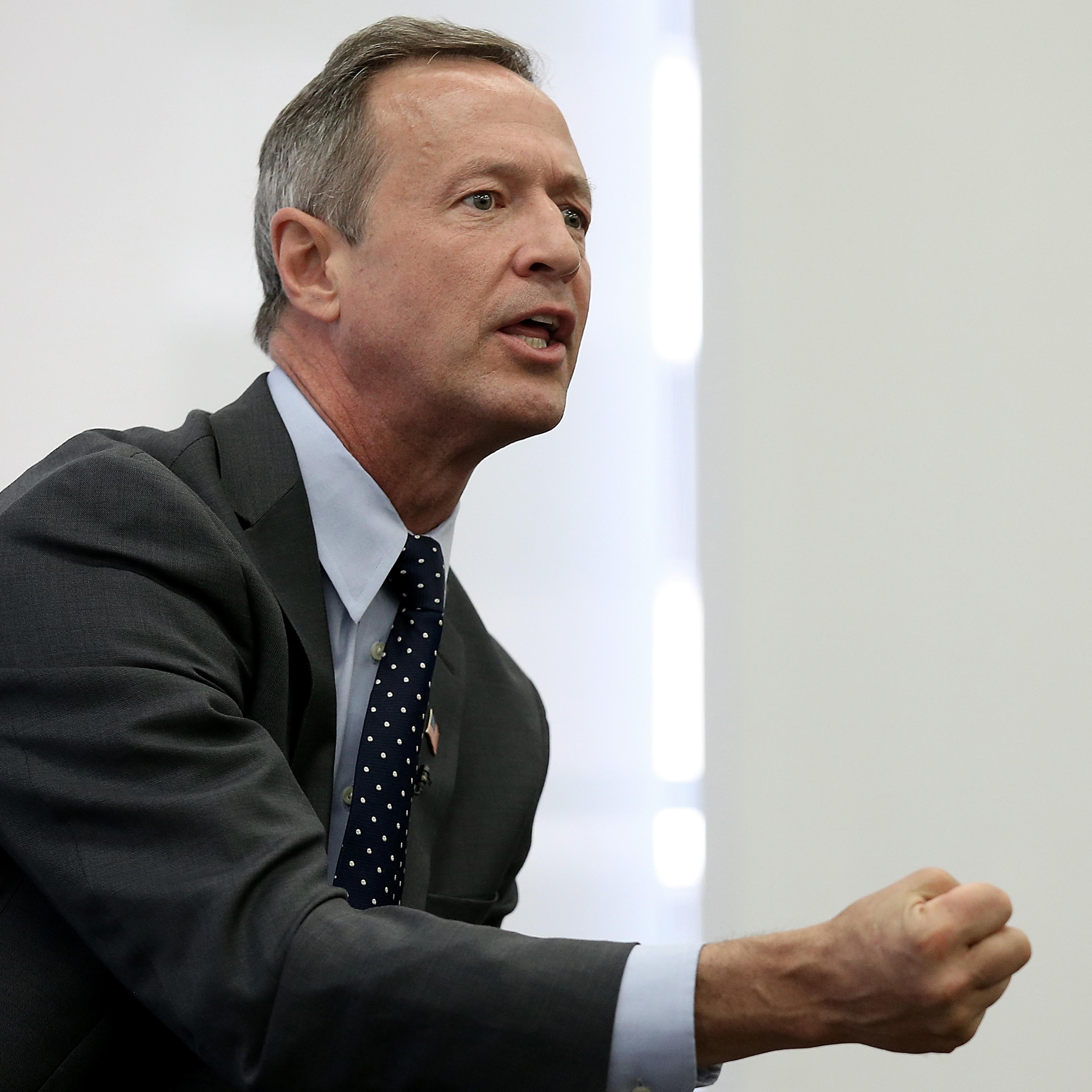Democratic Presidential Candidate Martin O'Malley Participates In Wall Street Reform Discussion