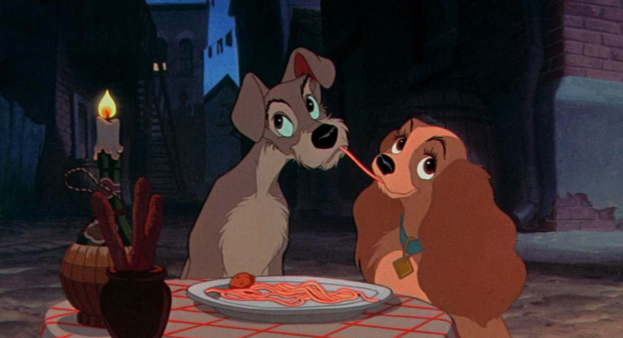 Lady and Tramp in Disney's Lady and the Tramp