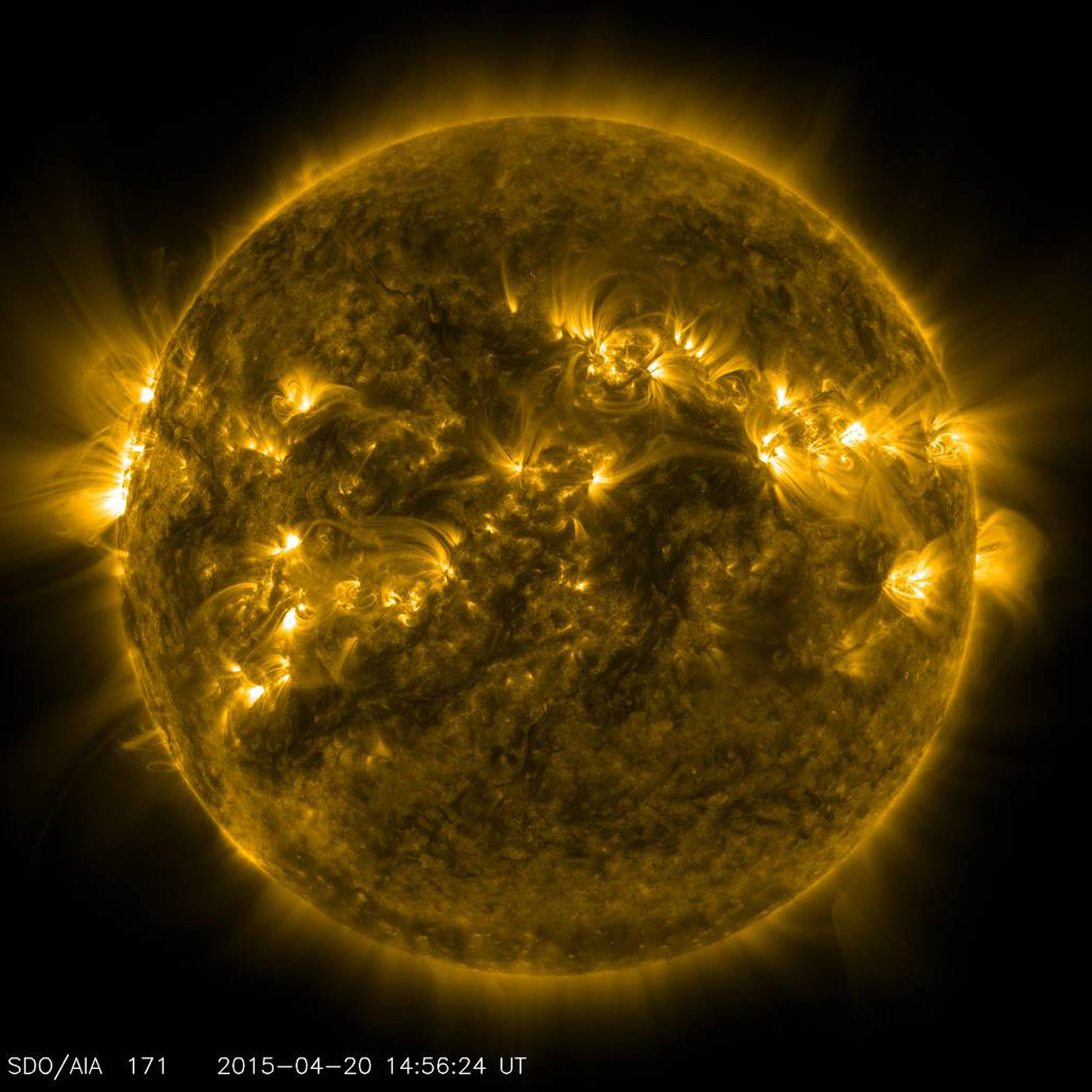 Hot spot: The sun, photographed by a NASA satellite in 2015
