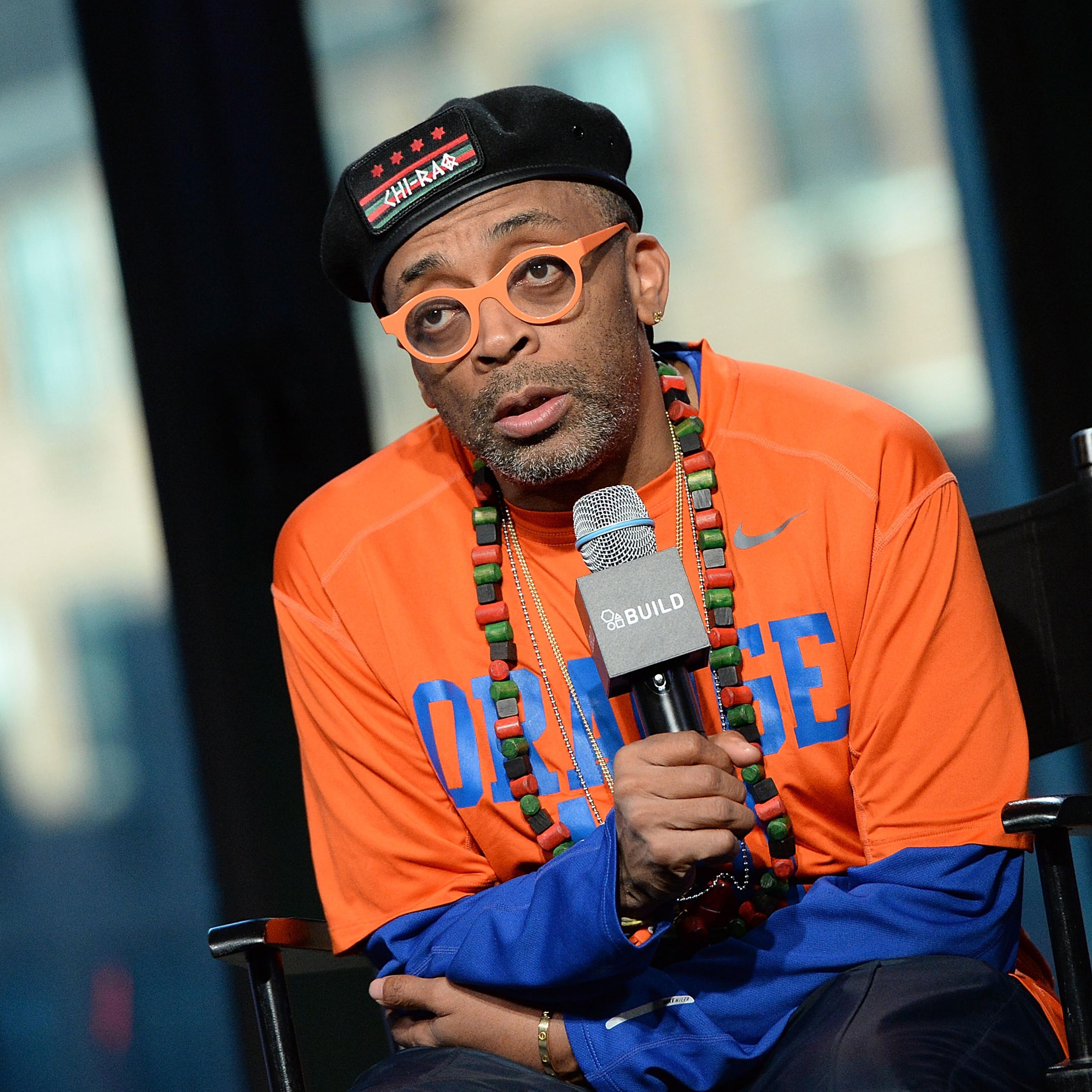 Director Spike Lee discusses the most buzzed about film this season, "Chi-Raq" at AOL Studios In New York on December 4, 2015.
