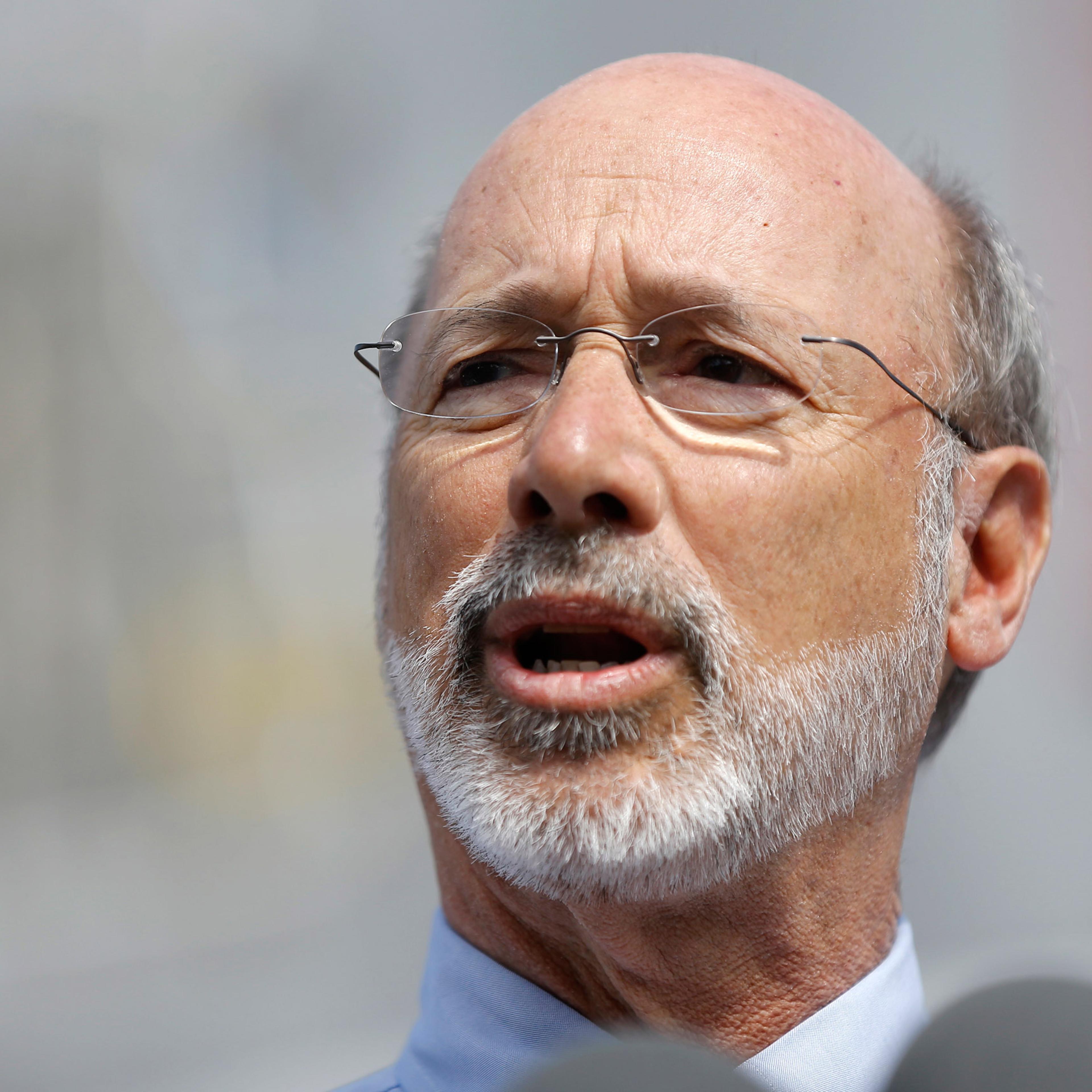 Pennsylvania Gov. Tom Wolf speaks during a news conference in Philadelphia, March 8, 2016.
