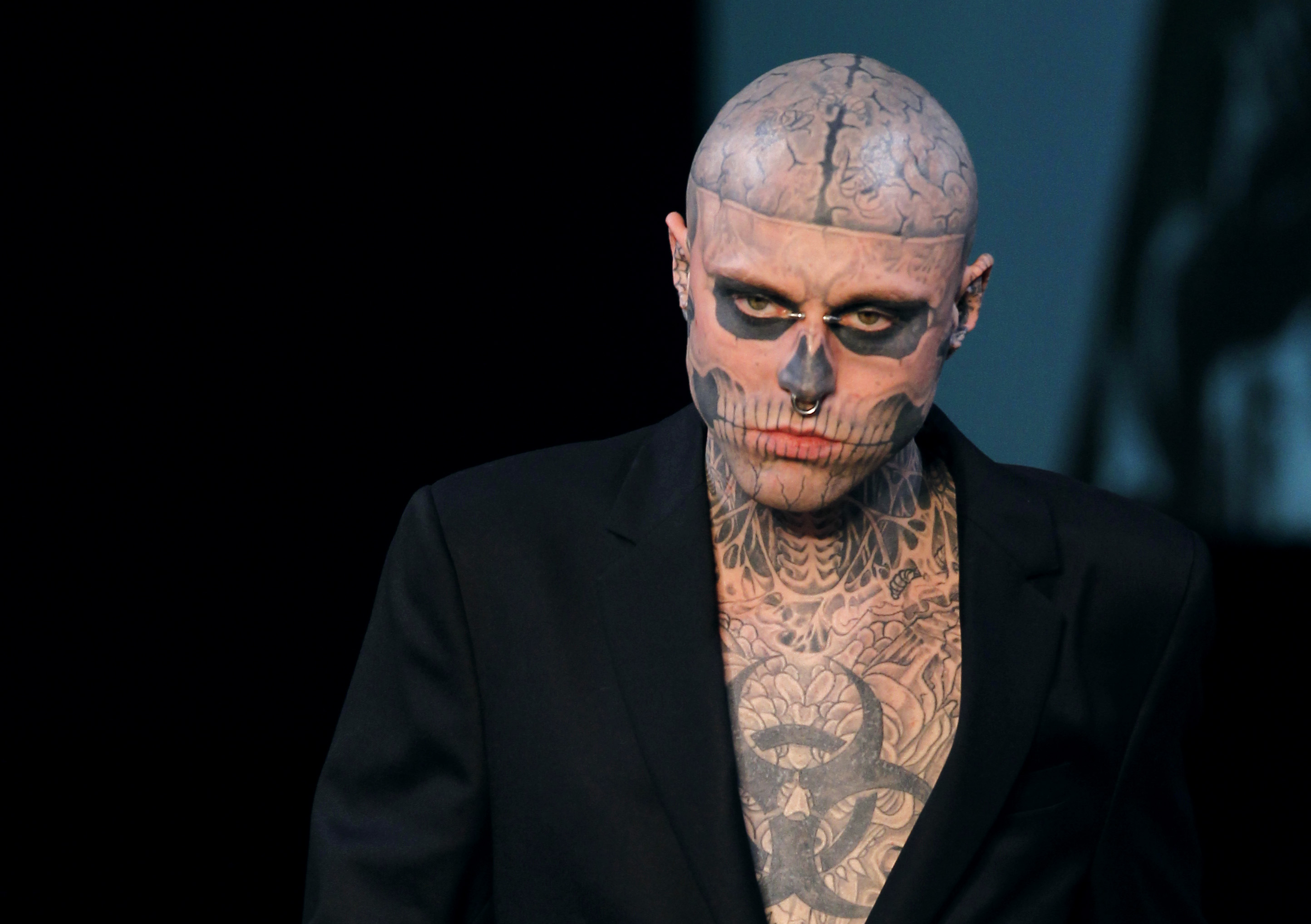 Canadian model Rick Genest aka Zombie bo
