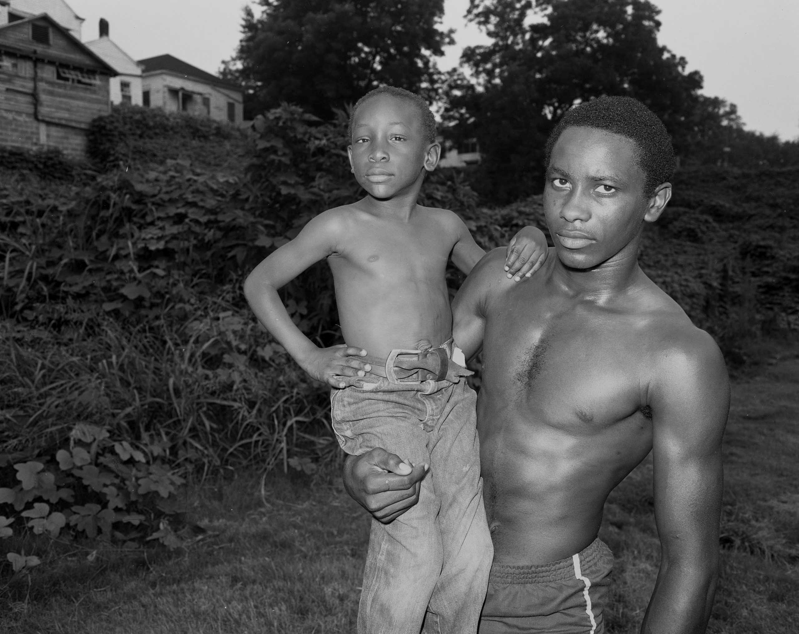 Land Inhabited and Works of Baldwin Lee, The Museum of Contemporary Art of Georgia, Ga.: Sept. 23 - Nov. 19  (Caption: Alan and Friend, Vicksburg, MS, 1983)