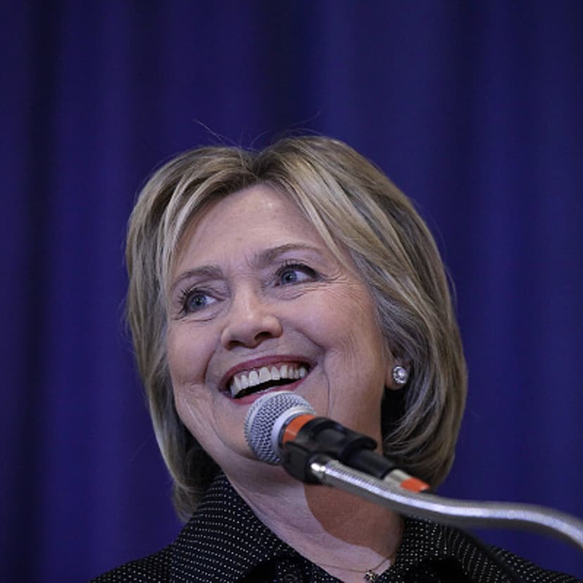 Democratic presidential candidate Hillary Clinton speaks during the Central Iowa DemocratsÕ fall barbecue November 15, 2015 at Hansen Agriculture Student Learning Center of Iowa State University in Ames, Iowa.