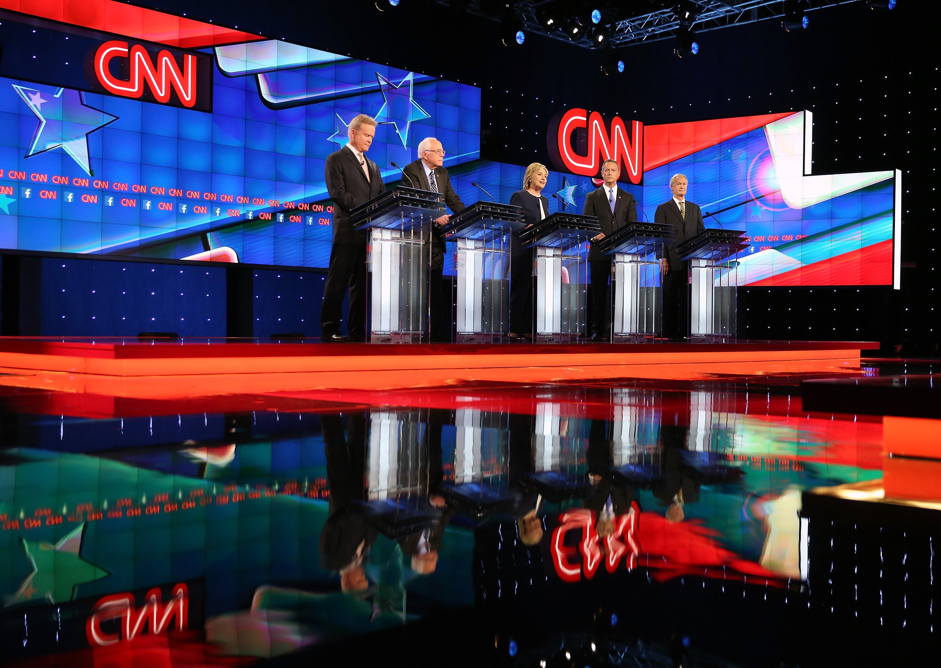 Democratic Presidential Candidates Hold First Debate In Las Vegas