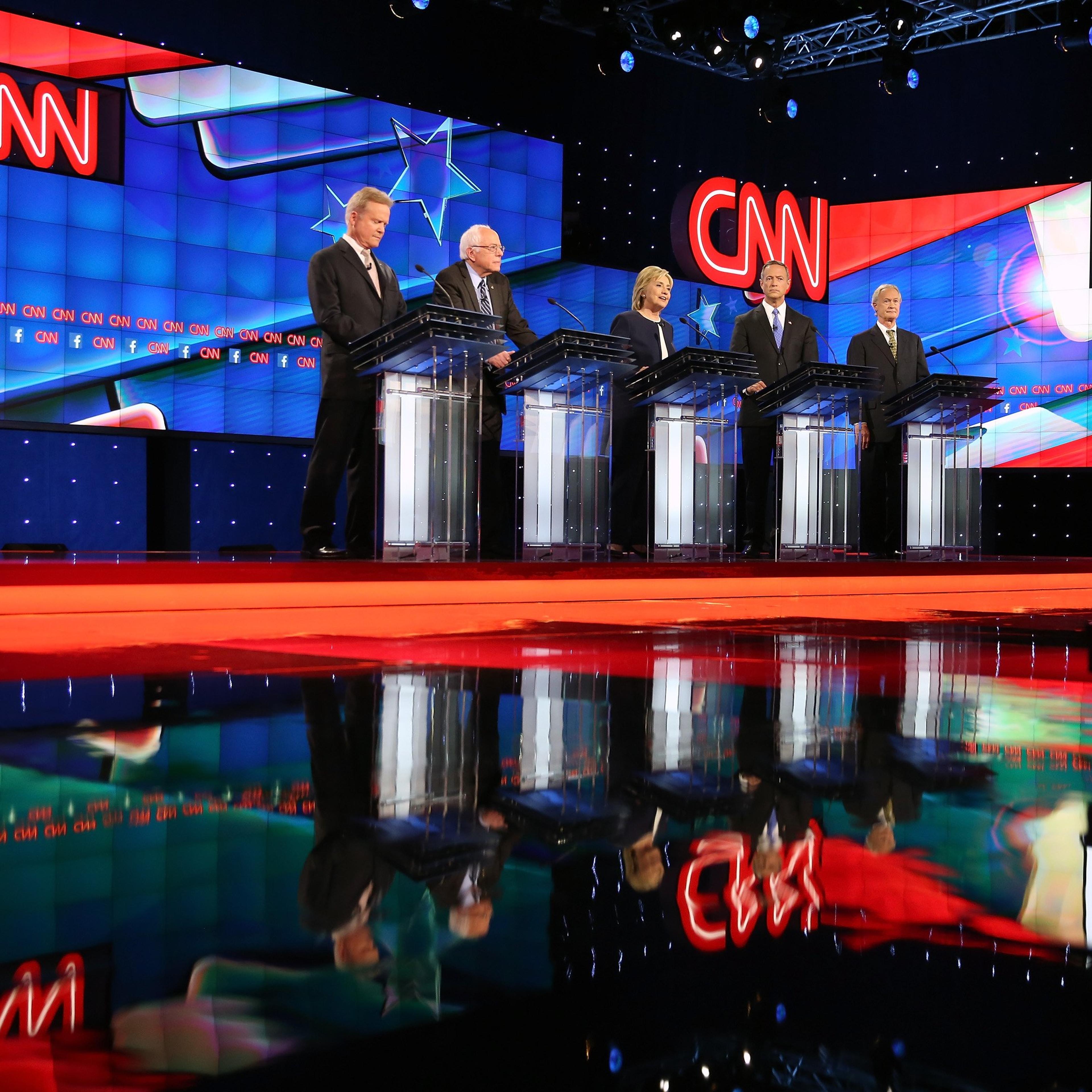 Democratic Presidential Candidates Hold First Debate In Las Vegas