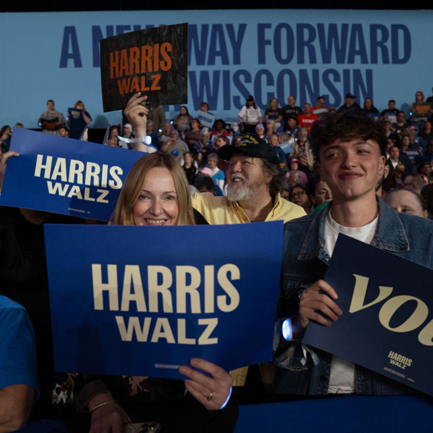 Democratic Presidential Nominee Kamala Harris Campaigns Across Wisconsin