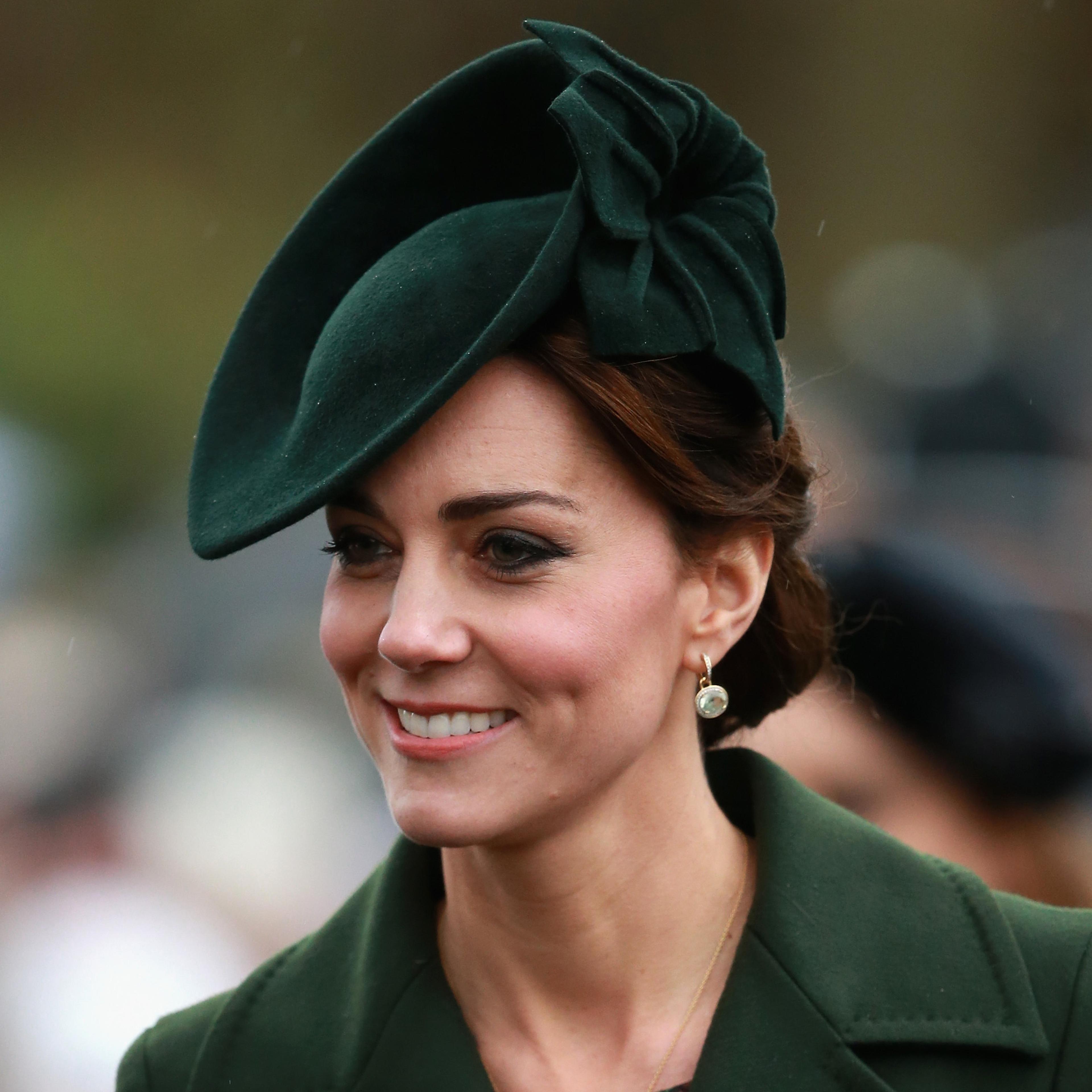 Catherine, Duchess of Cambridge attends a Christmas Day church service at Sandringham on Dec. 25, 2015 in King's Lynn, England.