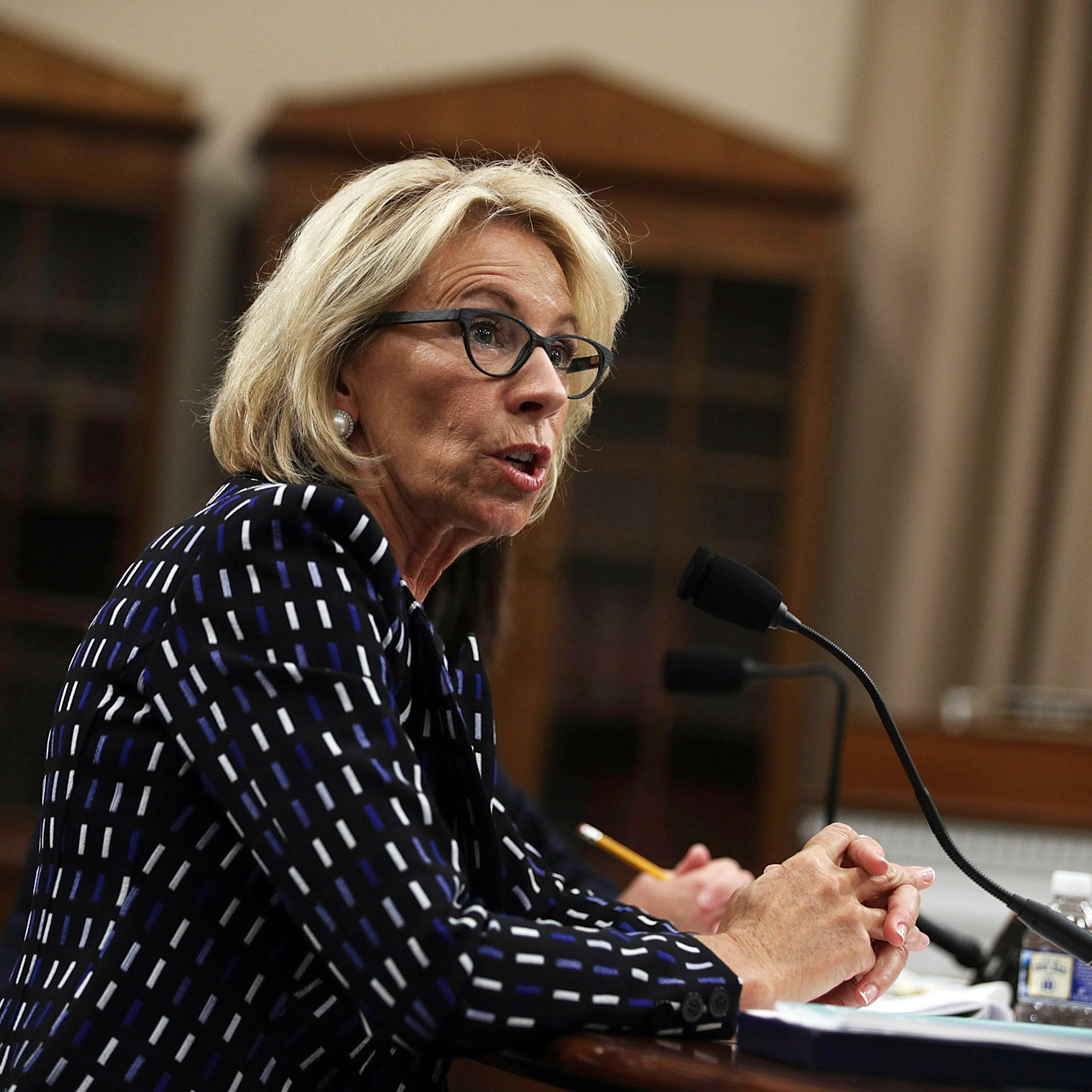 Education Secretary Betsy DeVos Testifies To House Appropriations Committee On Education Dept. Budget