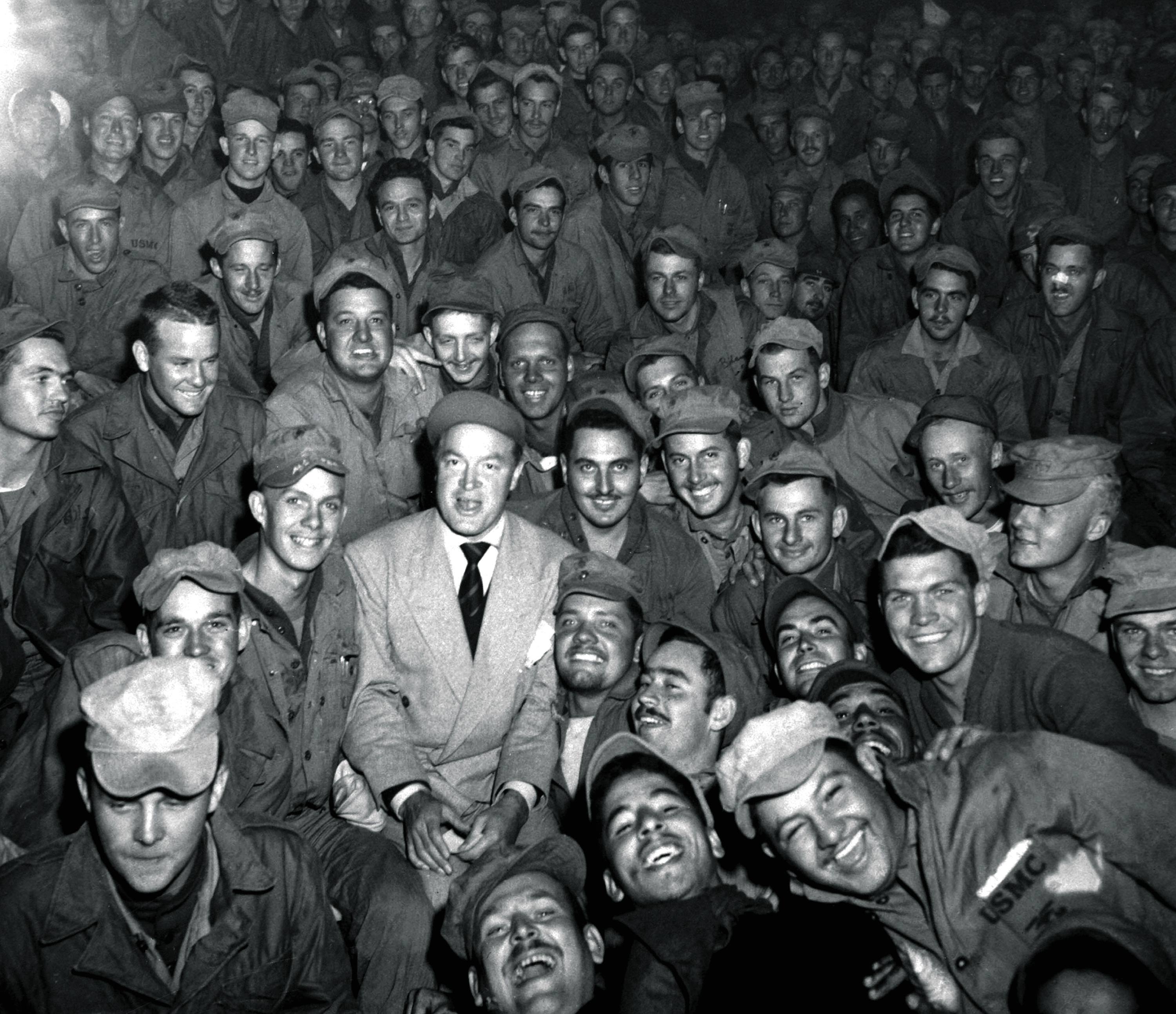 Hope Entertains The Troops