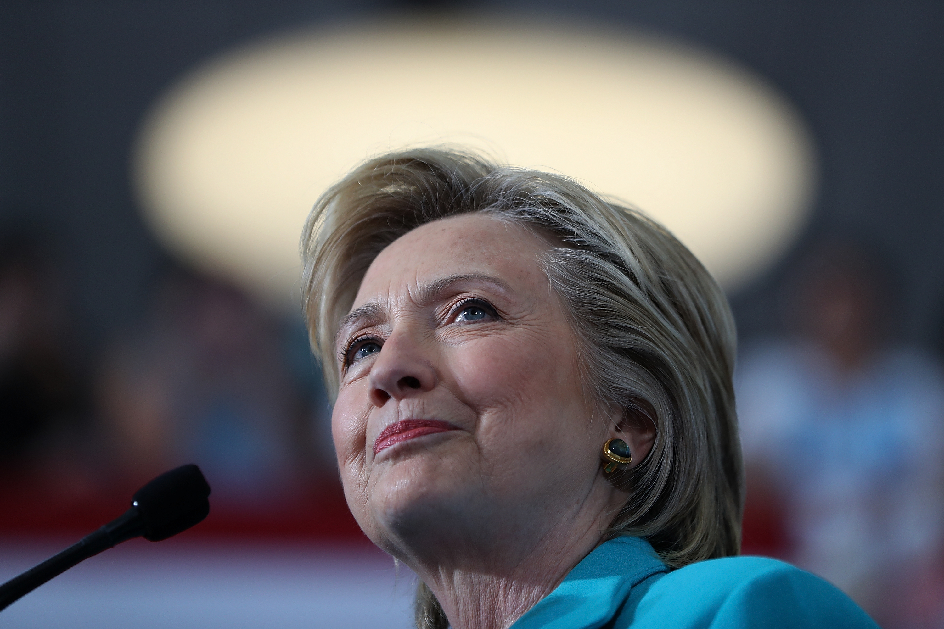 Democratic presidential nominee former Secretary of State Hillary Clinton speaks during a campaign even at Truckee Meadows Community College in Reno, Nev., on Aug. 25, 2016.