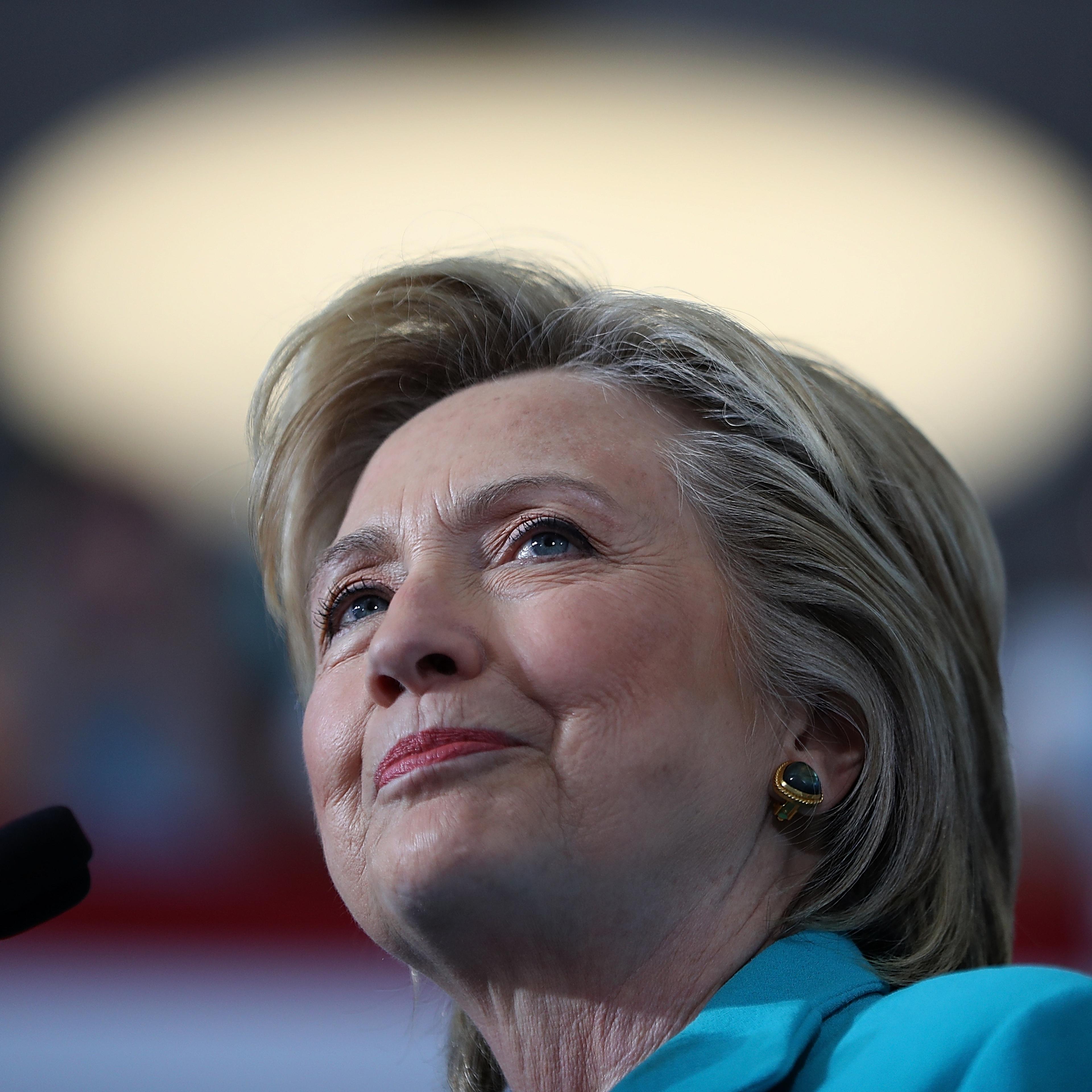 Democratic presidential nominee former Secretary of State Hillary Clinton speaks during a campaign even at Truckee Meadows Community College in Reno, Nev., on Aug. 25, 2016.