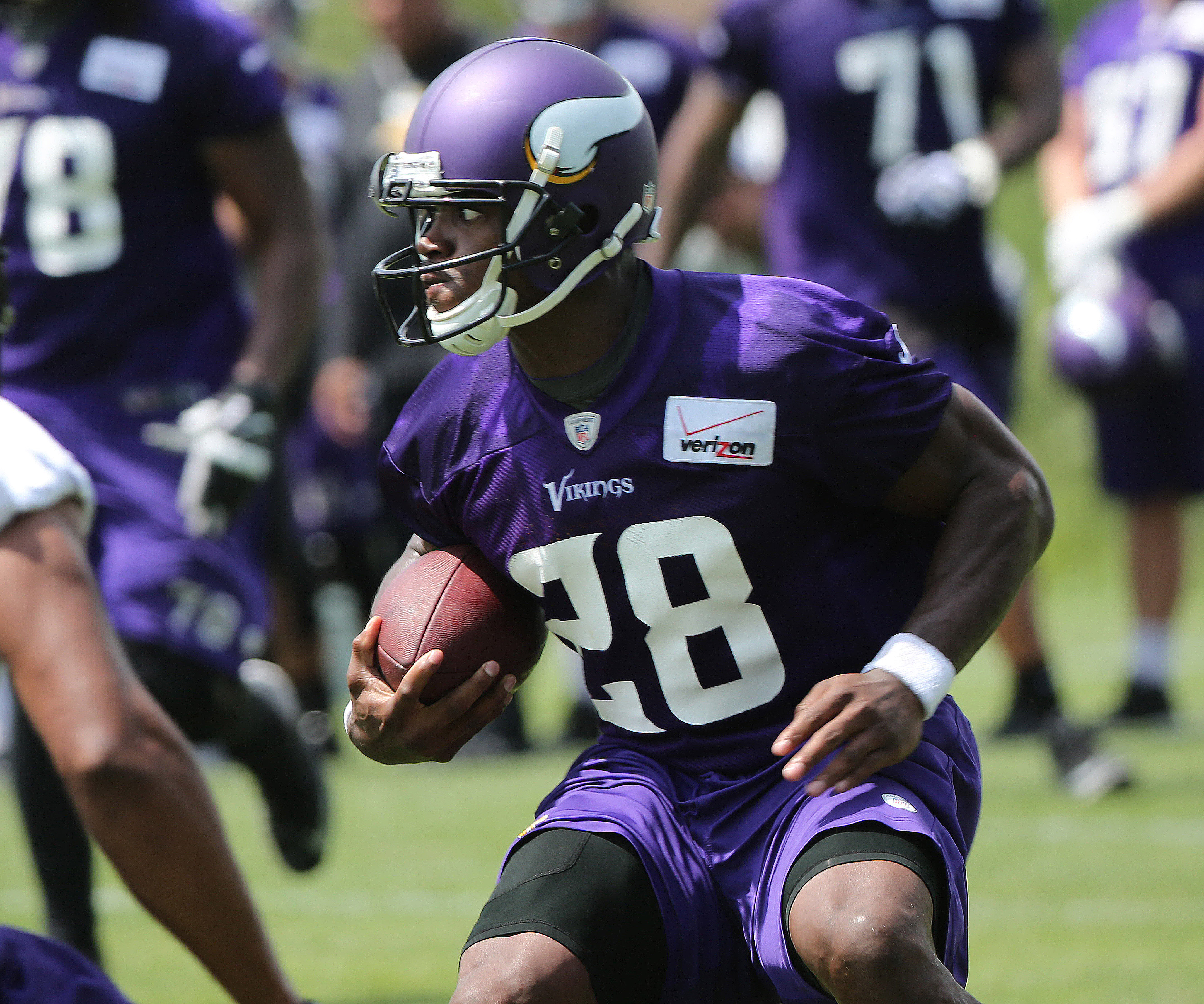 Leave it on the field: The Vikings' Adrian Petersen, charged with beating his child with a tree switch