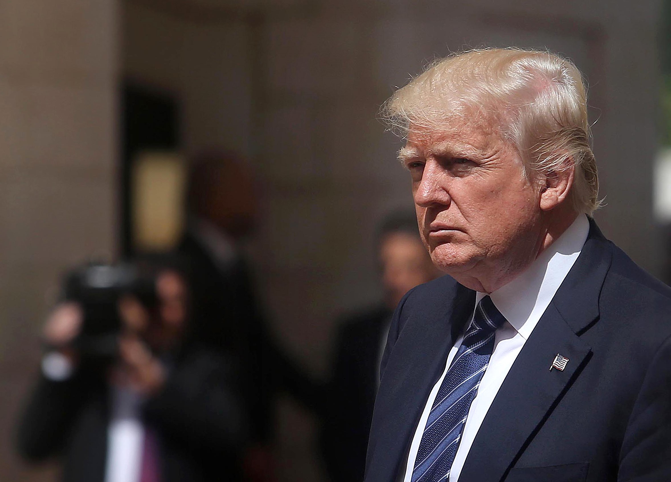 U.S. President Trump in West Bank