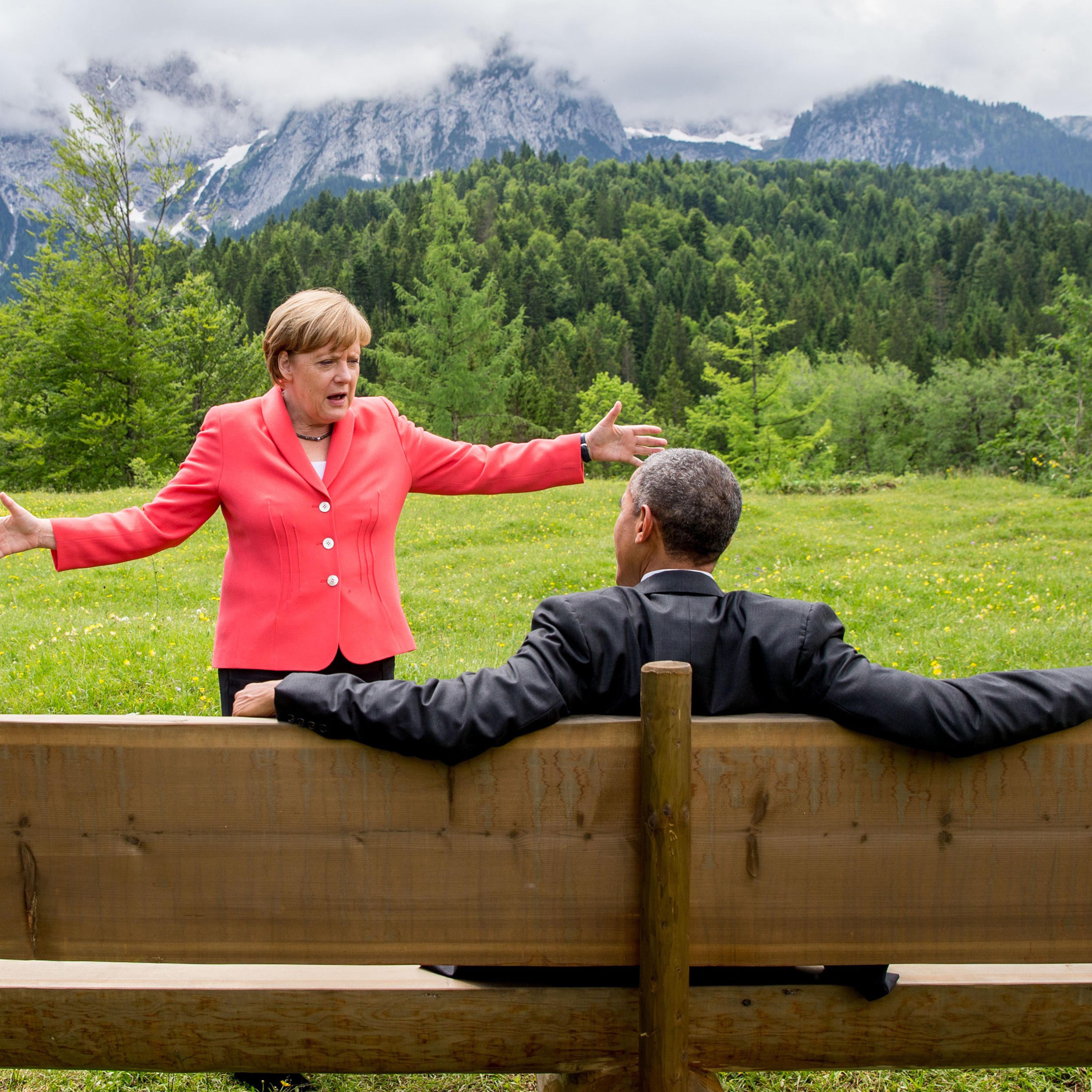 Angela Merkel Barack Obama G7 summit germany