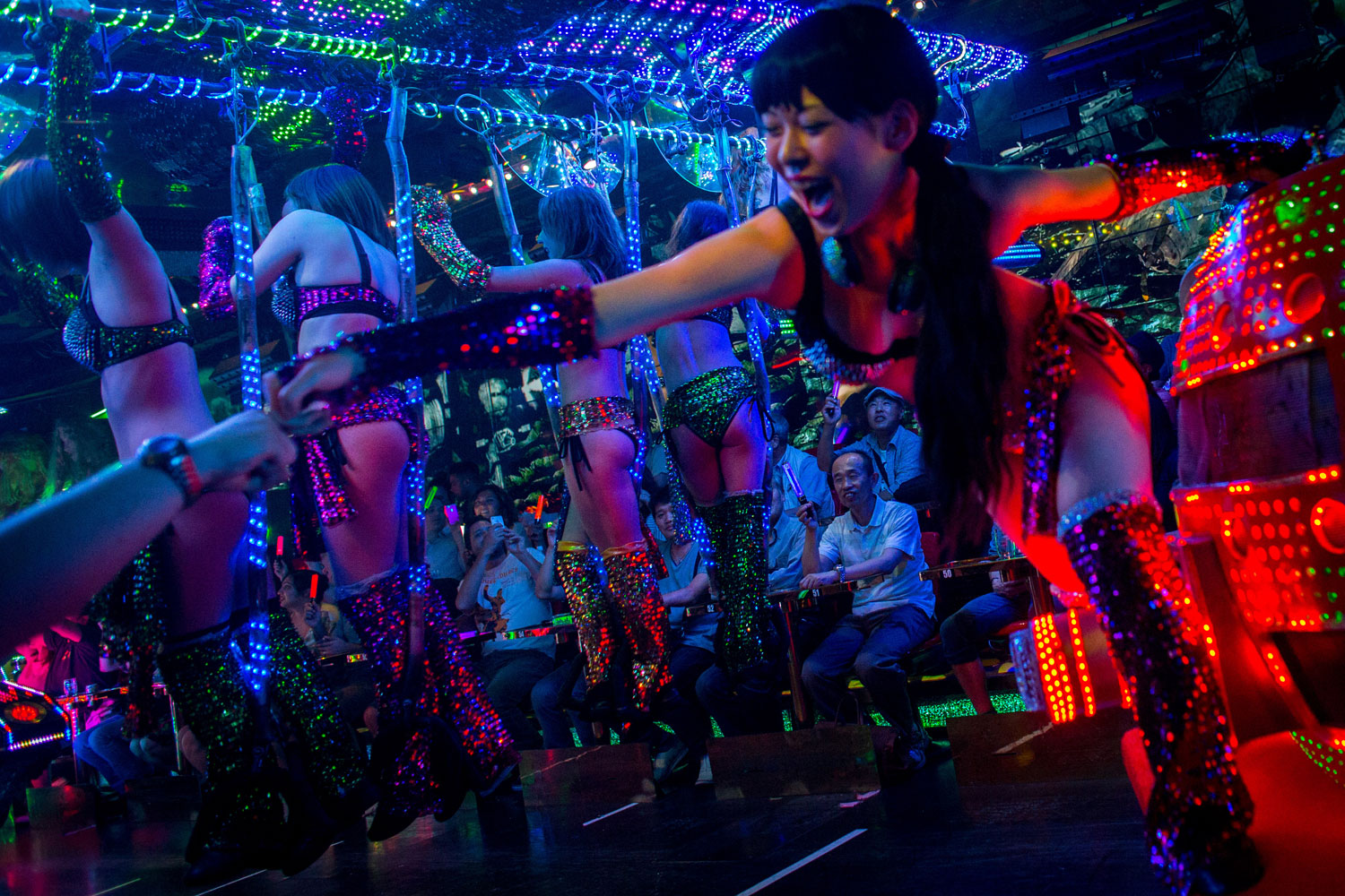 Inside Robot Cabaret 'Robot Restaurant" In Tokyo