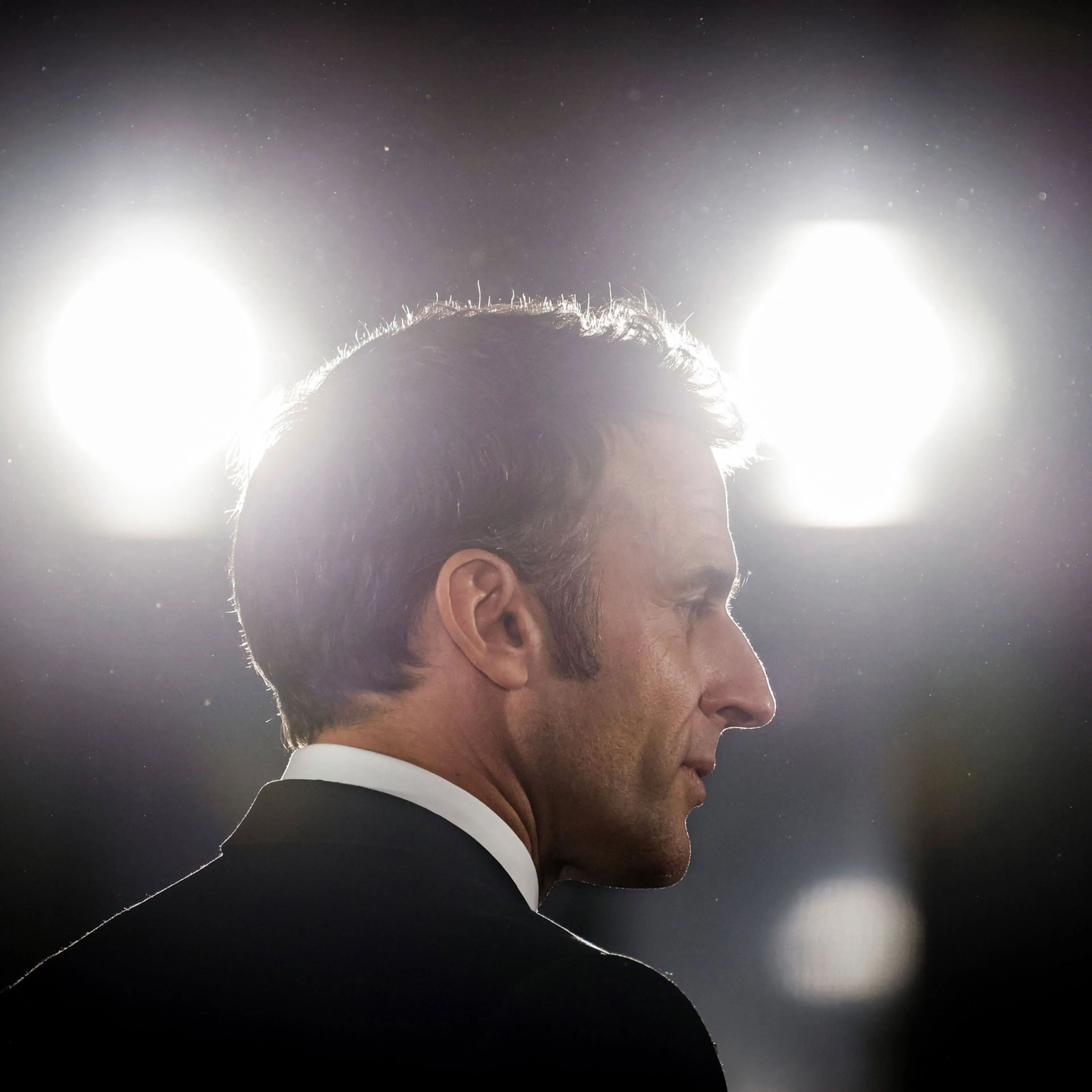 French President Emmanuel Macron delivers a speech in Paris on March 14, 2023.
