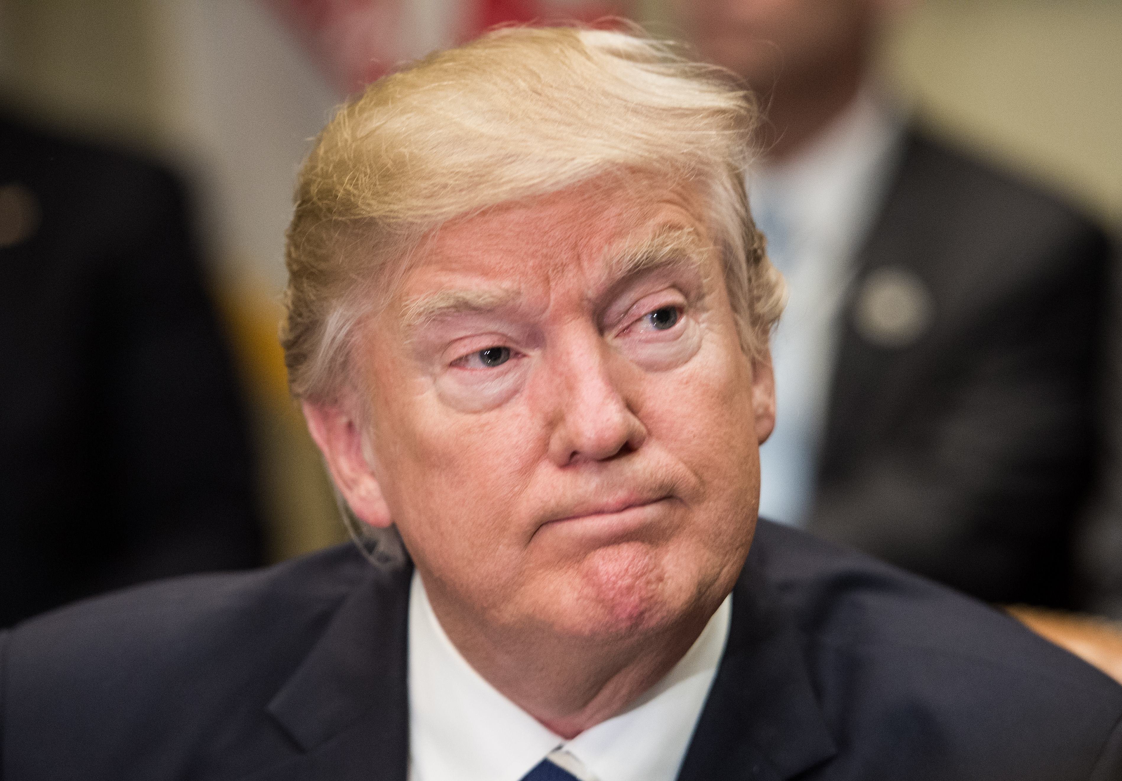 President Donald Trump at the White House in Washington, Jan. 31, 2017.