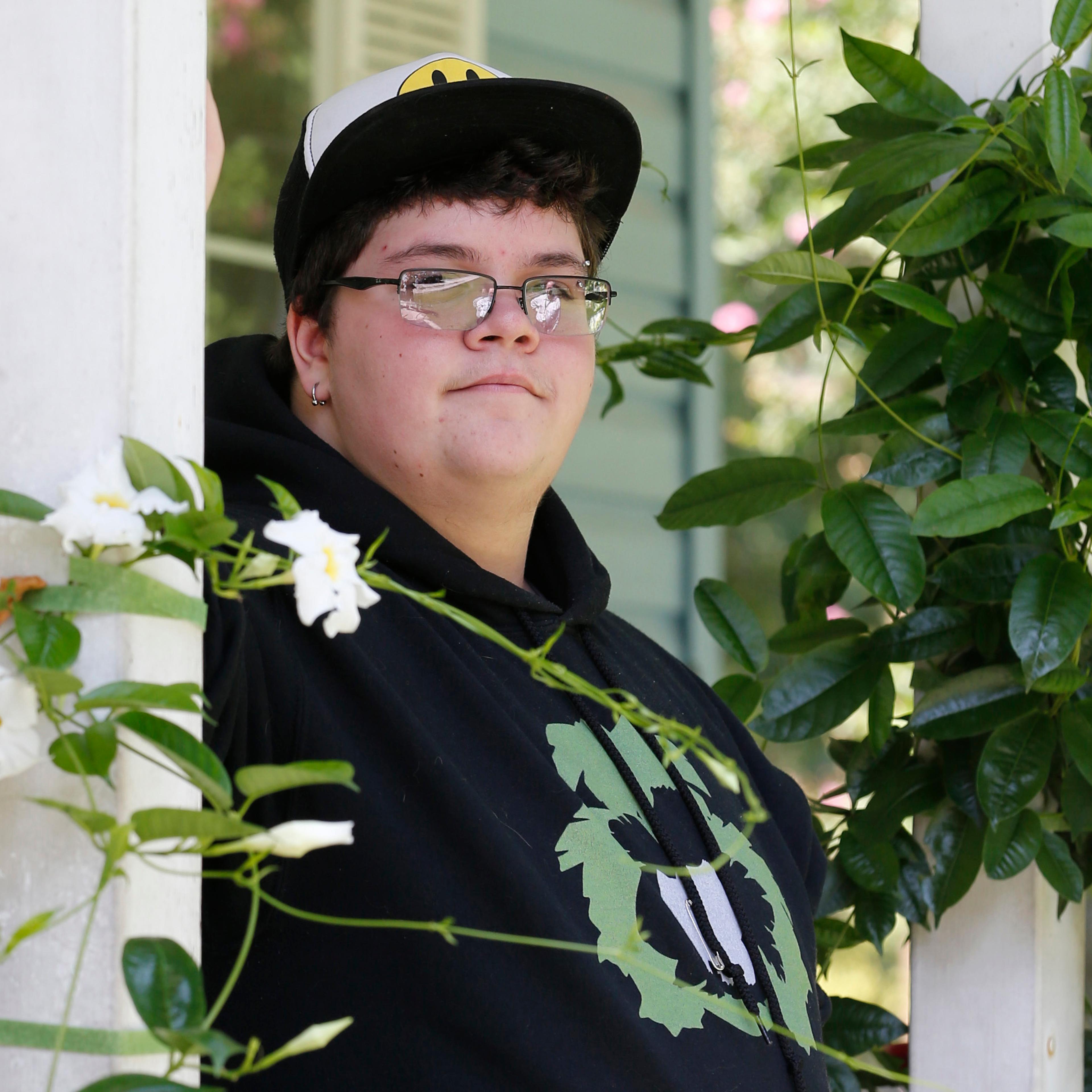 Gavin Grimm on his front porch during an interview at his home in Gloucester, Va., on Aug. 25, 2015.