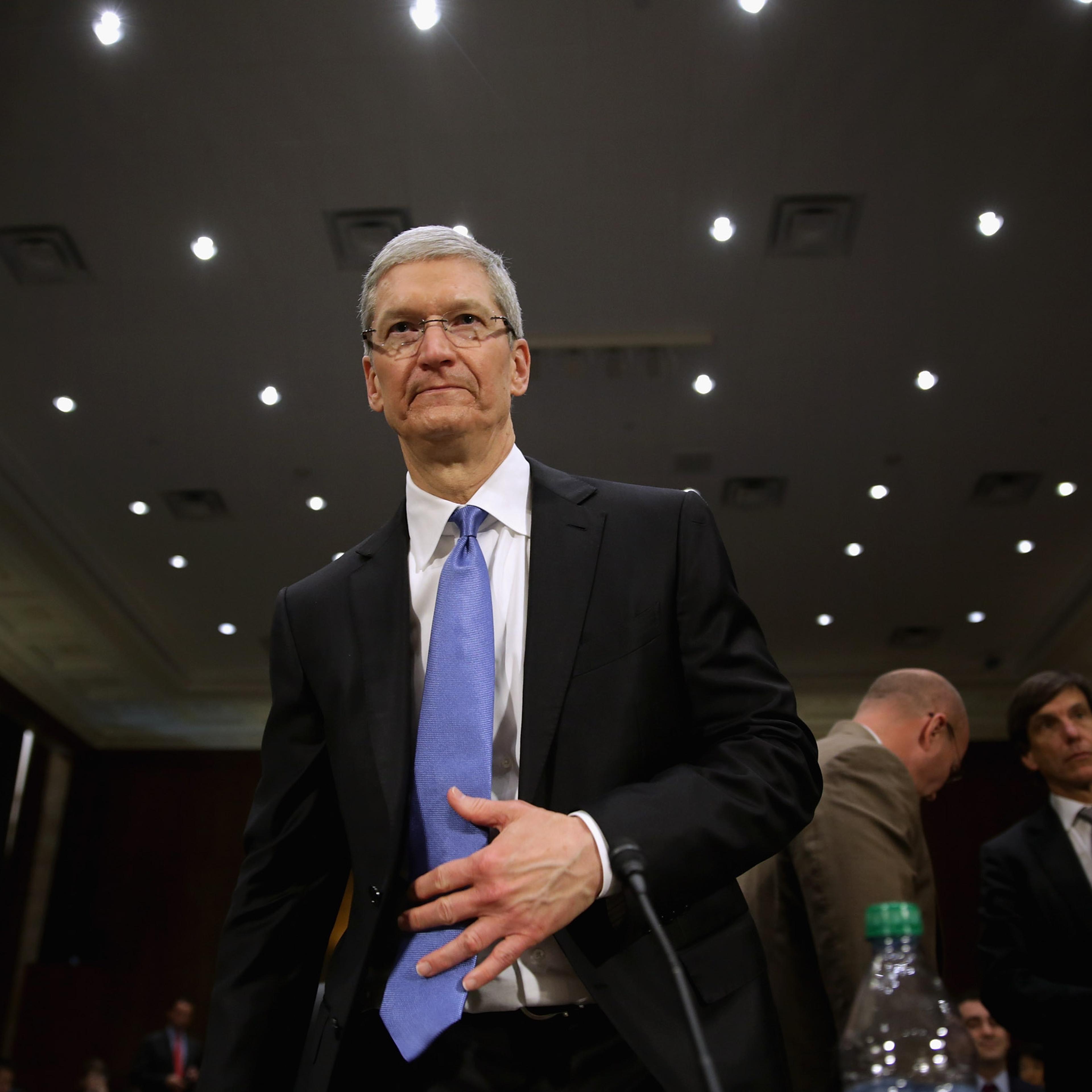 Apple CEO Tim Cook Testifies At Senate Hearing On U.S. Tax Code
