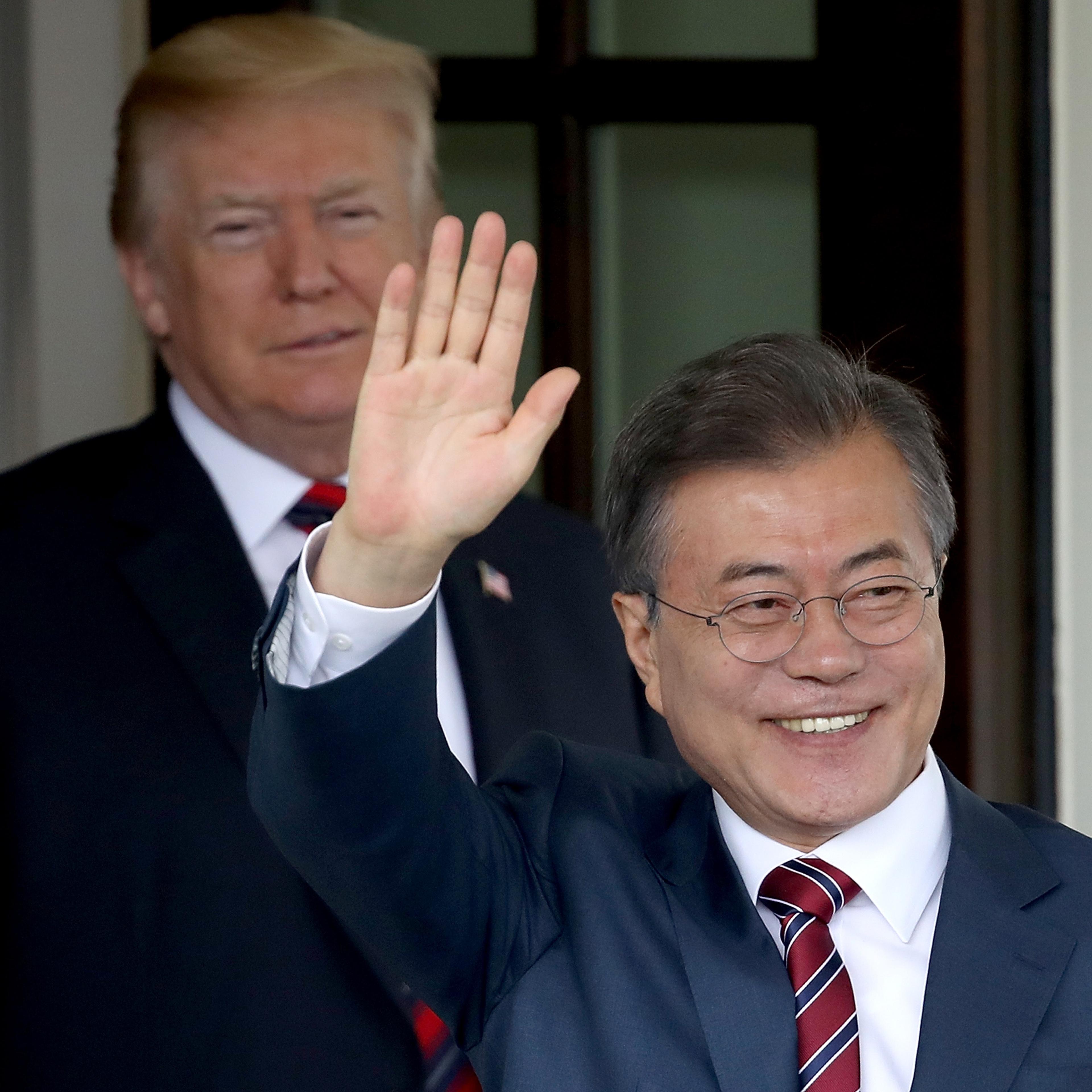 President Trump Hosts South Korean President Moon Jae-in At White House