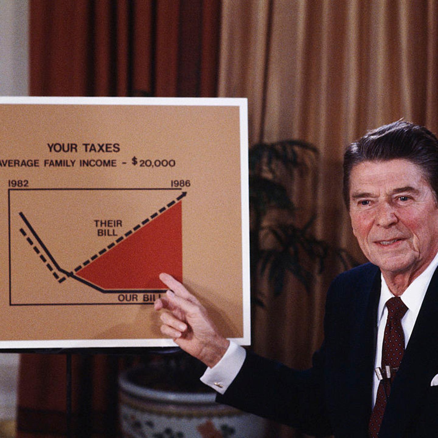 Ronald Reagan Speaks On Tax Reduction