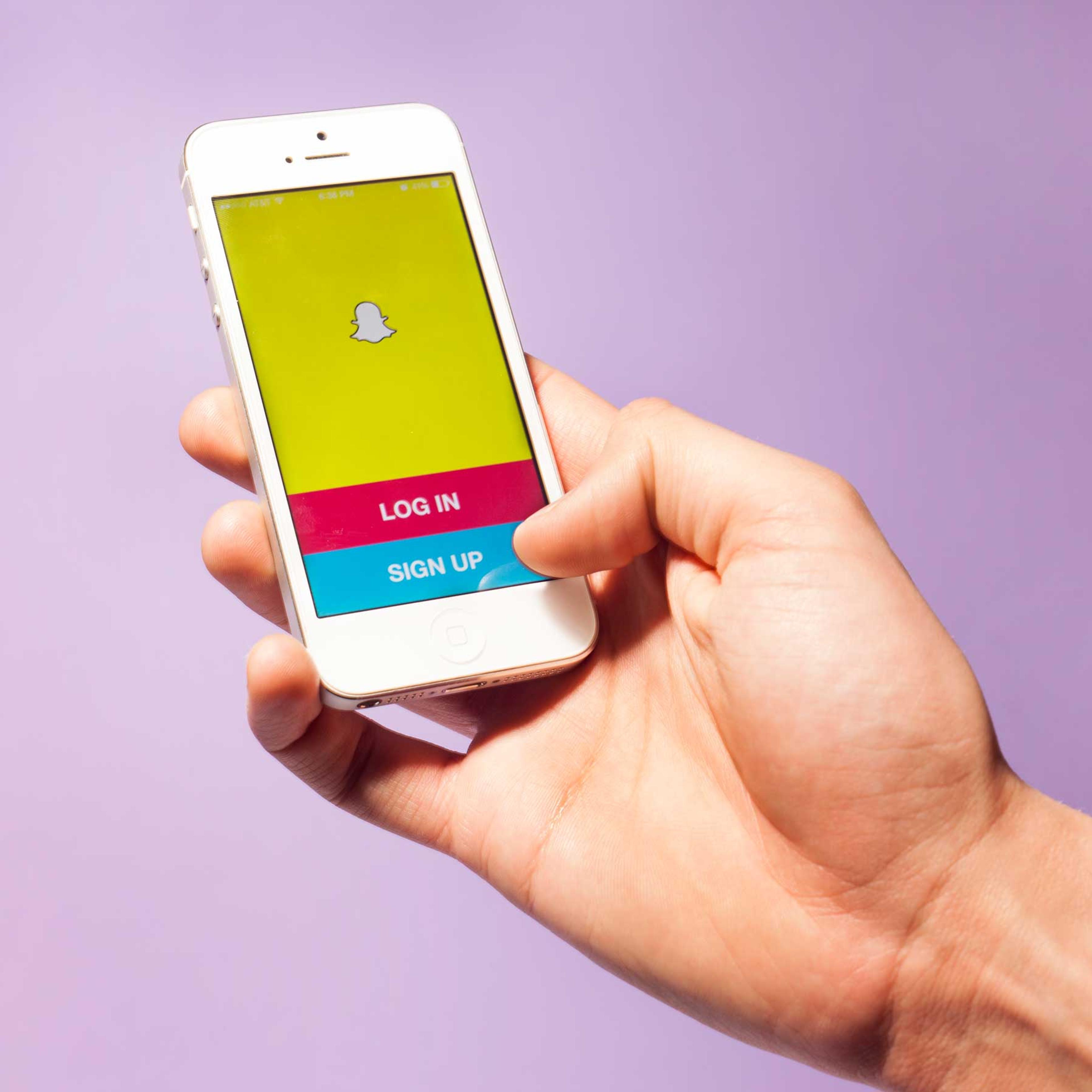 TIME.com stock photos Social Apps iPhone Snapchat