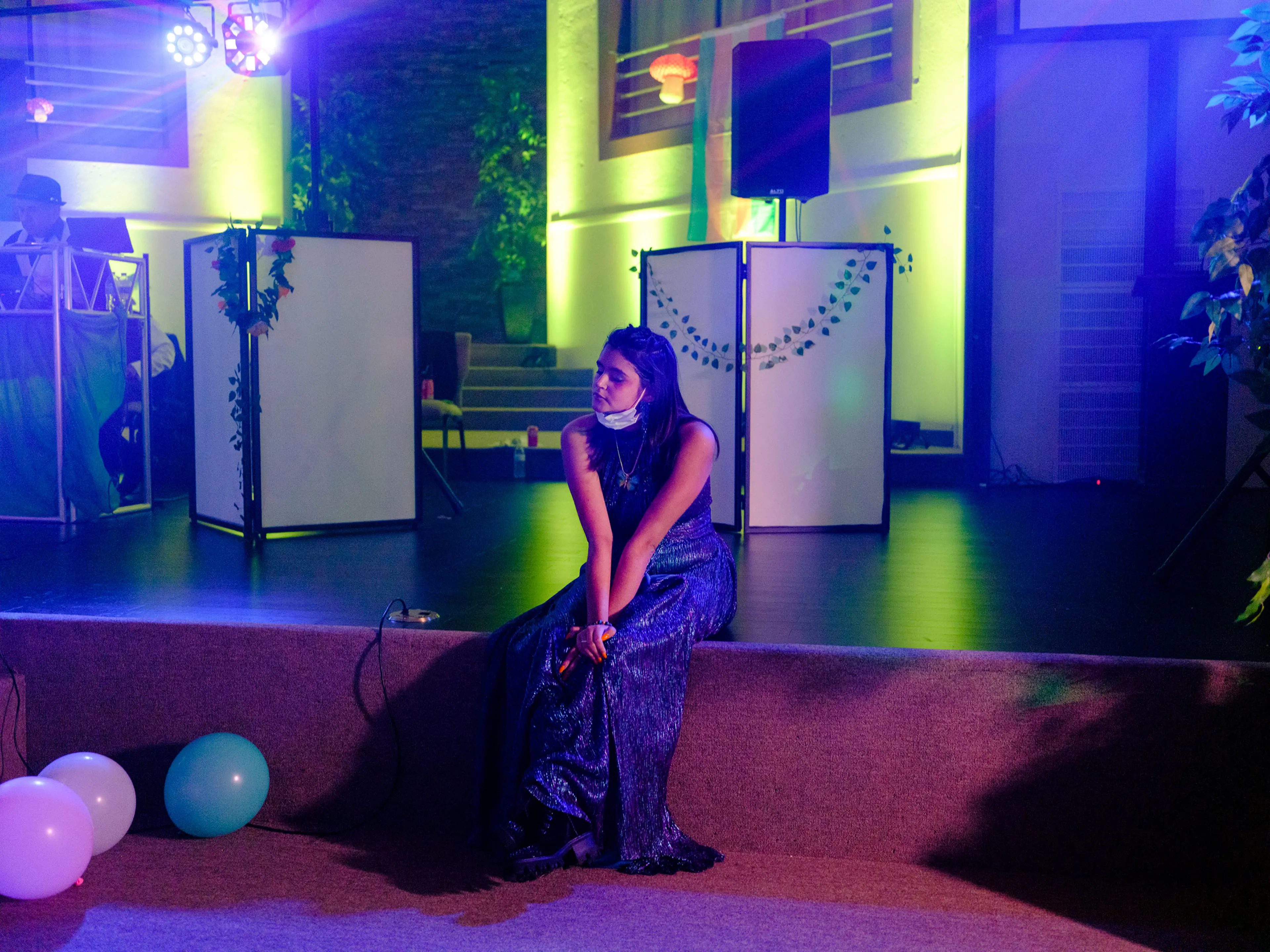 Léo, 18, who is qariwarmi, a two-spirit gender from their father’s Quechua culture in Peru, at the Fiesta Youth LGBTQ Youth Prom in San Antonio. Léo likes the sense of community they find there. “There’s no judgment," they say. "You’re not a spectacle—un