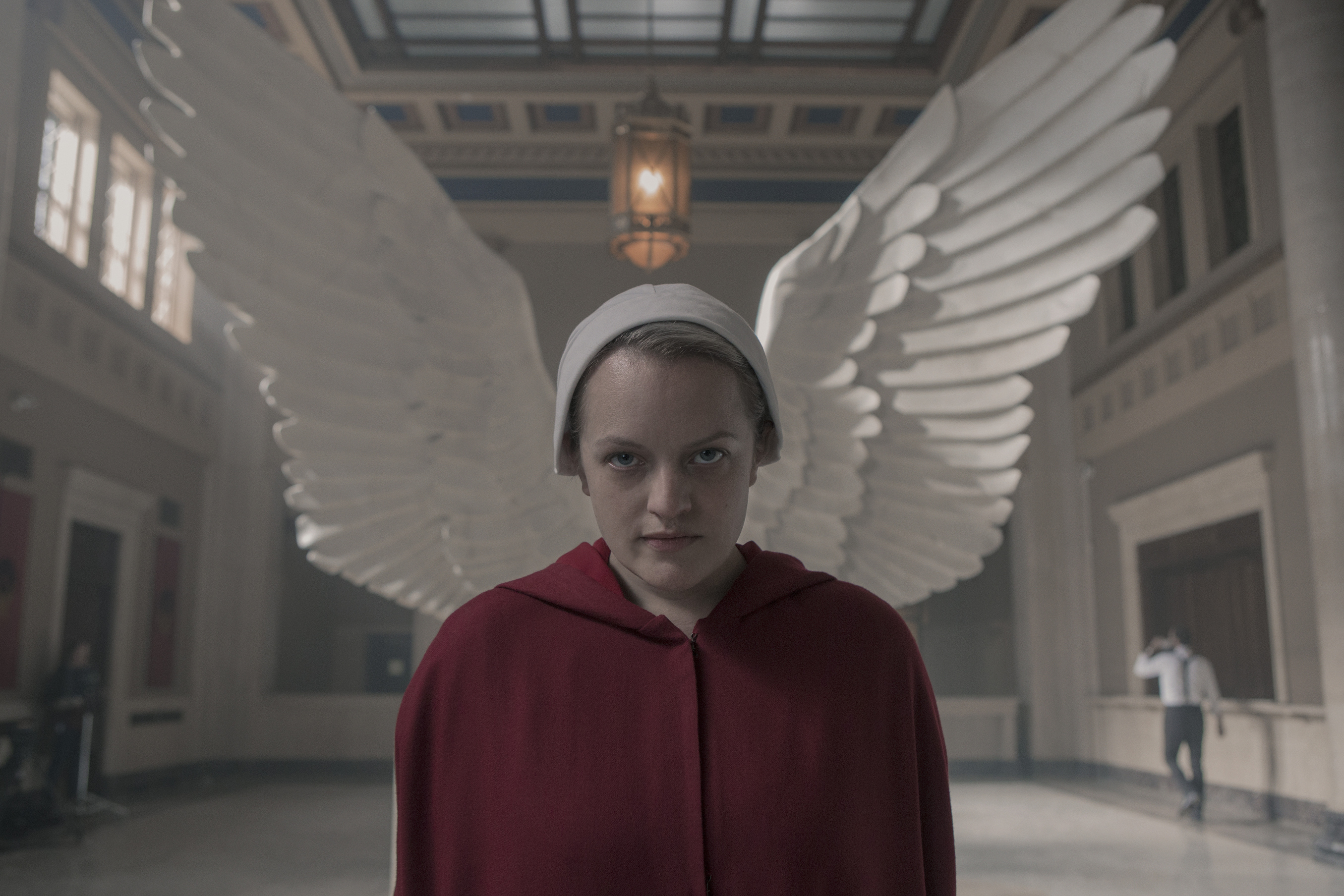 Elisabeth Moss as June in season 3, episode six of The Handmaid's Tale