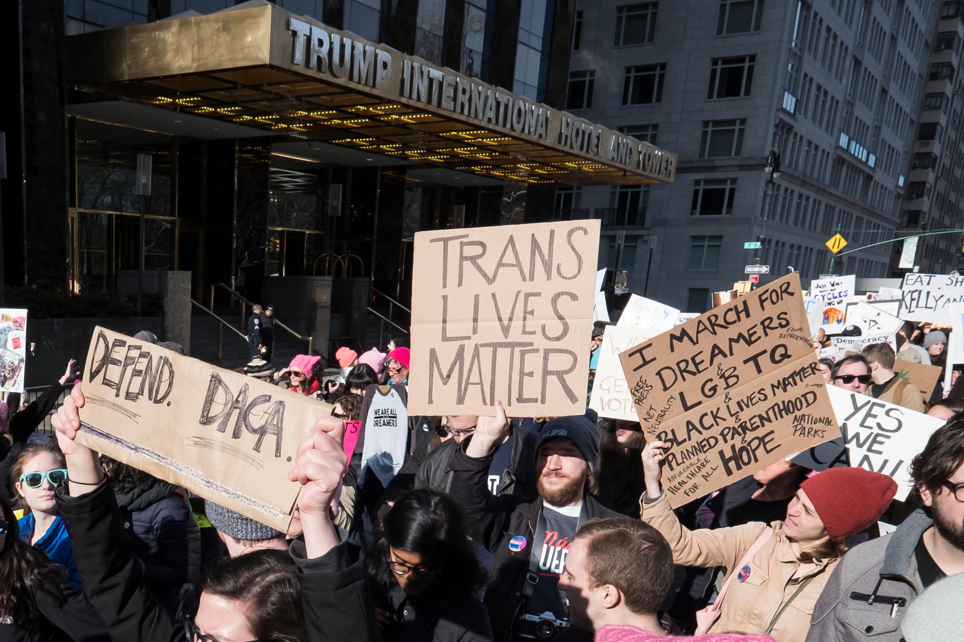 News- Women's March Protest in New York City