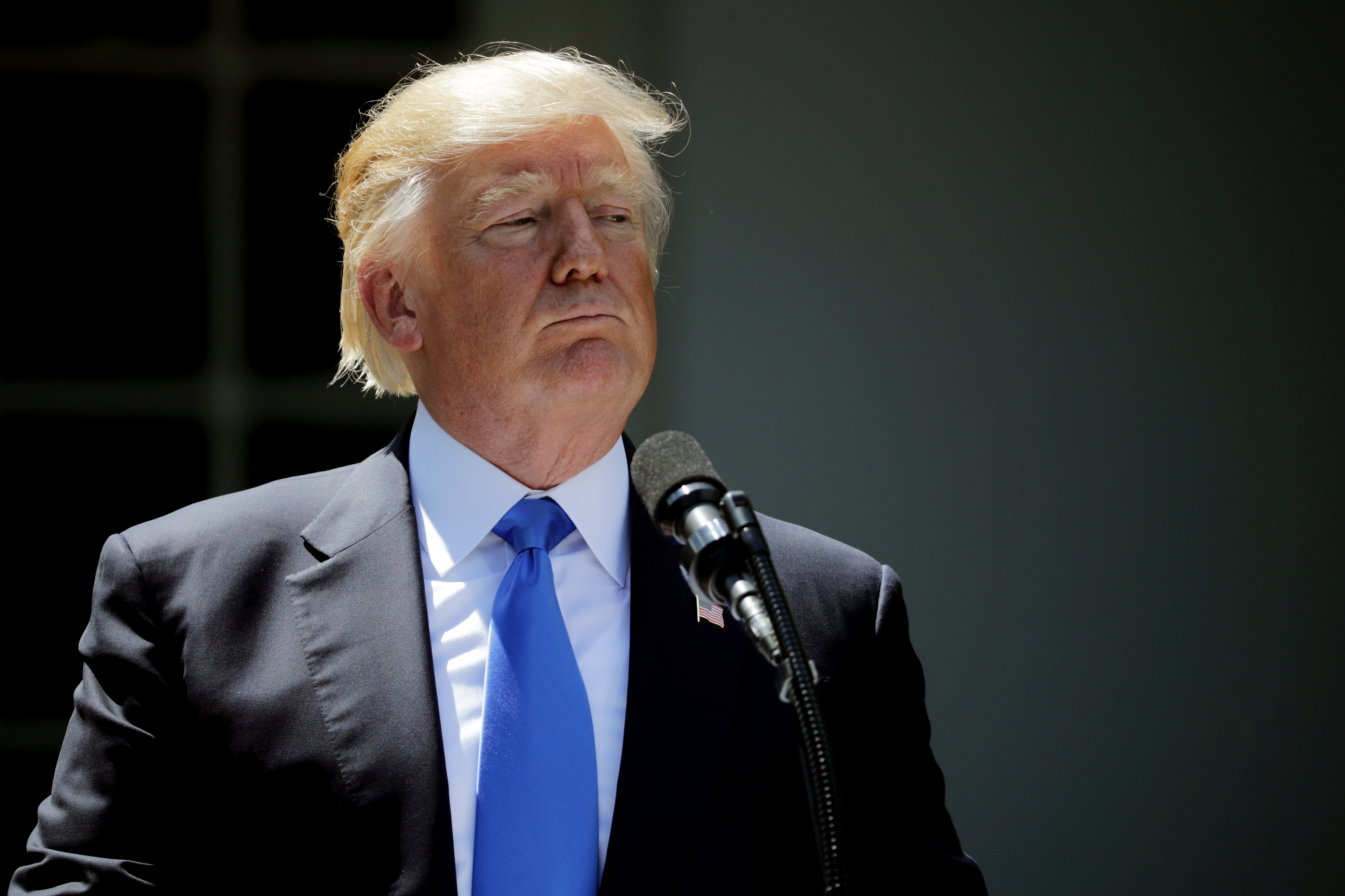 President Trump Holds News Conference With President Of Romania Klaus Iohannis