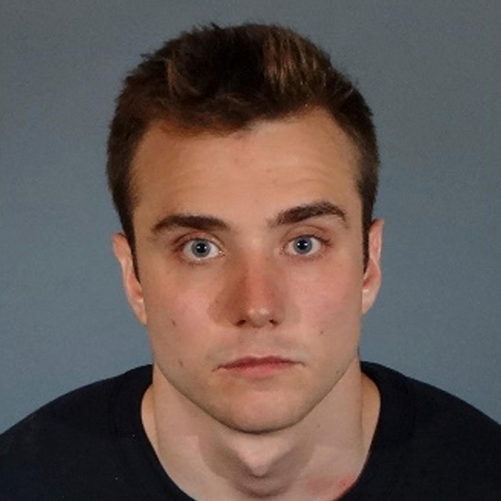 YouTube personality Calum McSwiggan is seen in a mugshot, released by the Los Angeles County Sheriff's Department, on June 29, 2016. McSwiggan, who said he was assaulted outside a West Hollywood club, has been charged with filing a false police report an