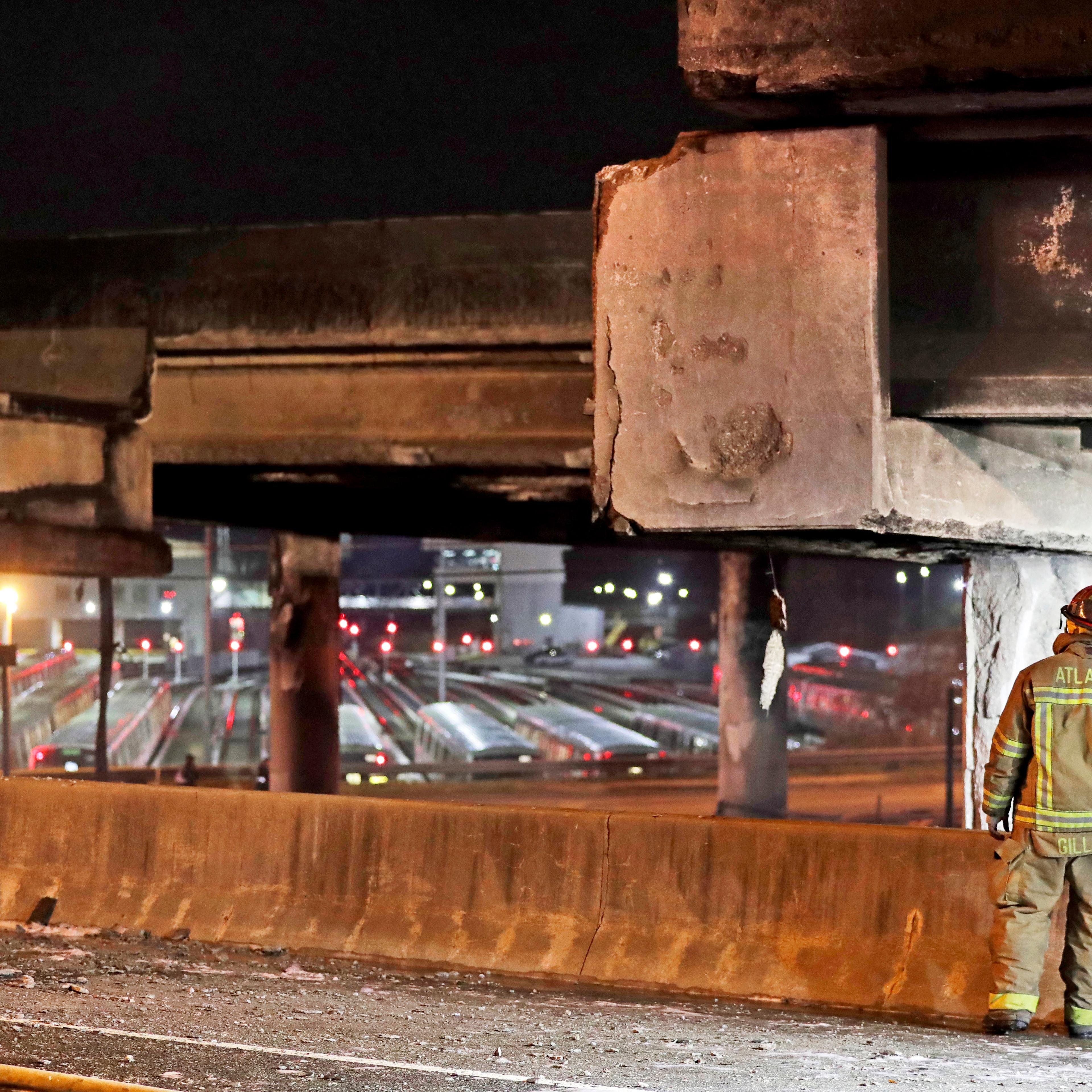 Overpass Collapse Fire