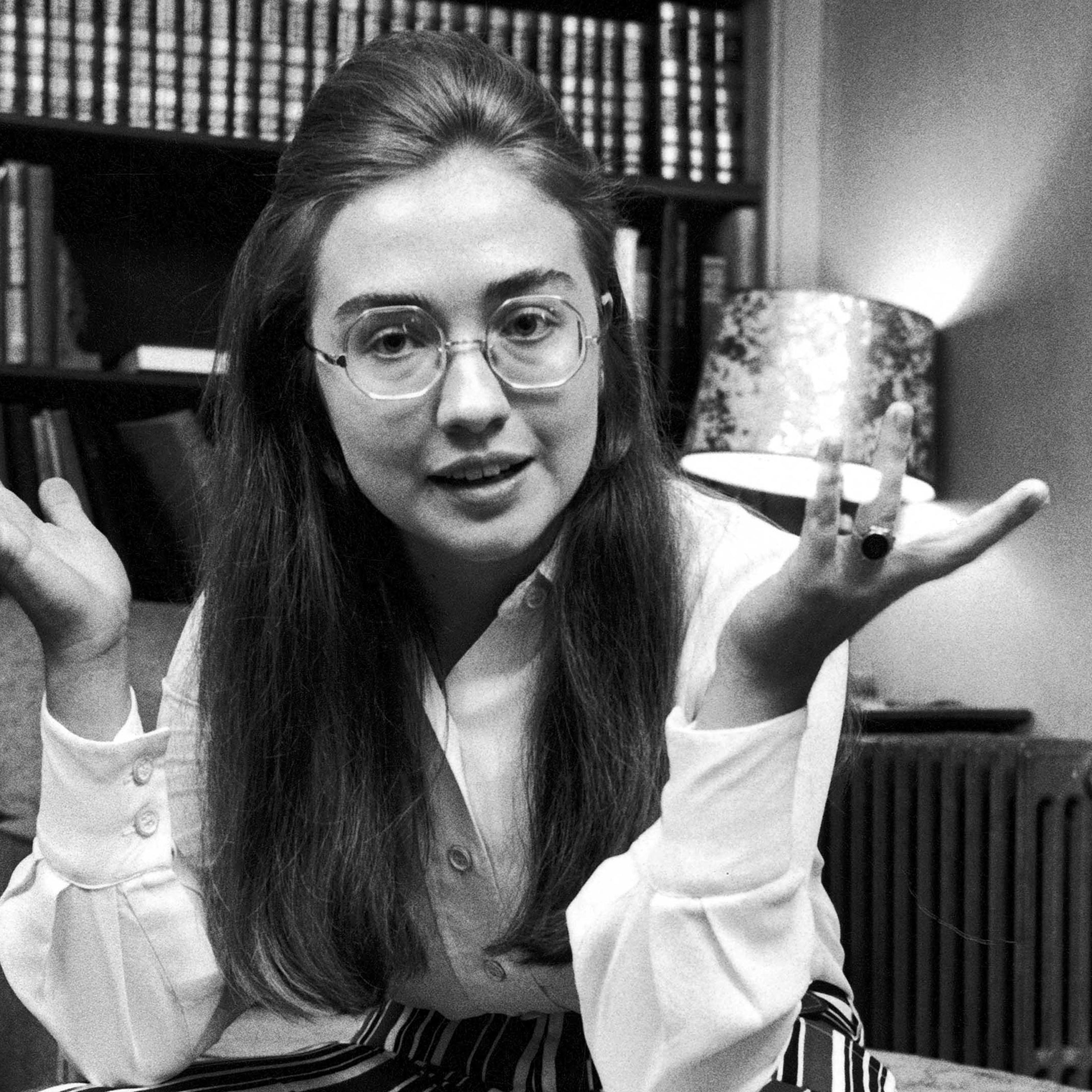 Hillary Rodham while at Wellesley College, 1969.