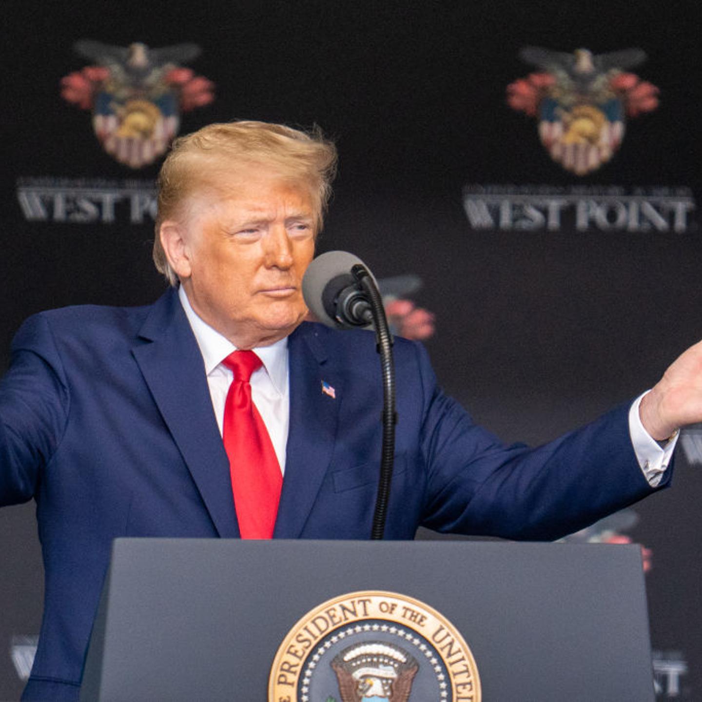 President Trump Speaks At West Point Graduation Ceremony